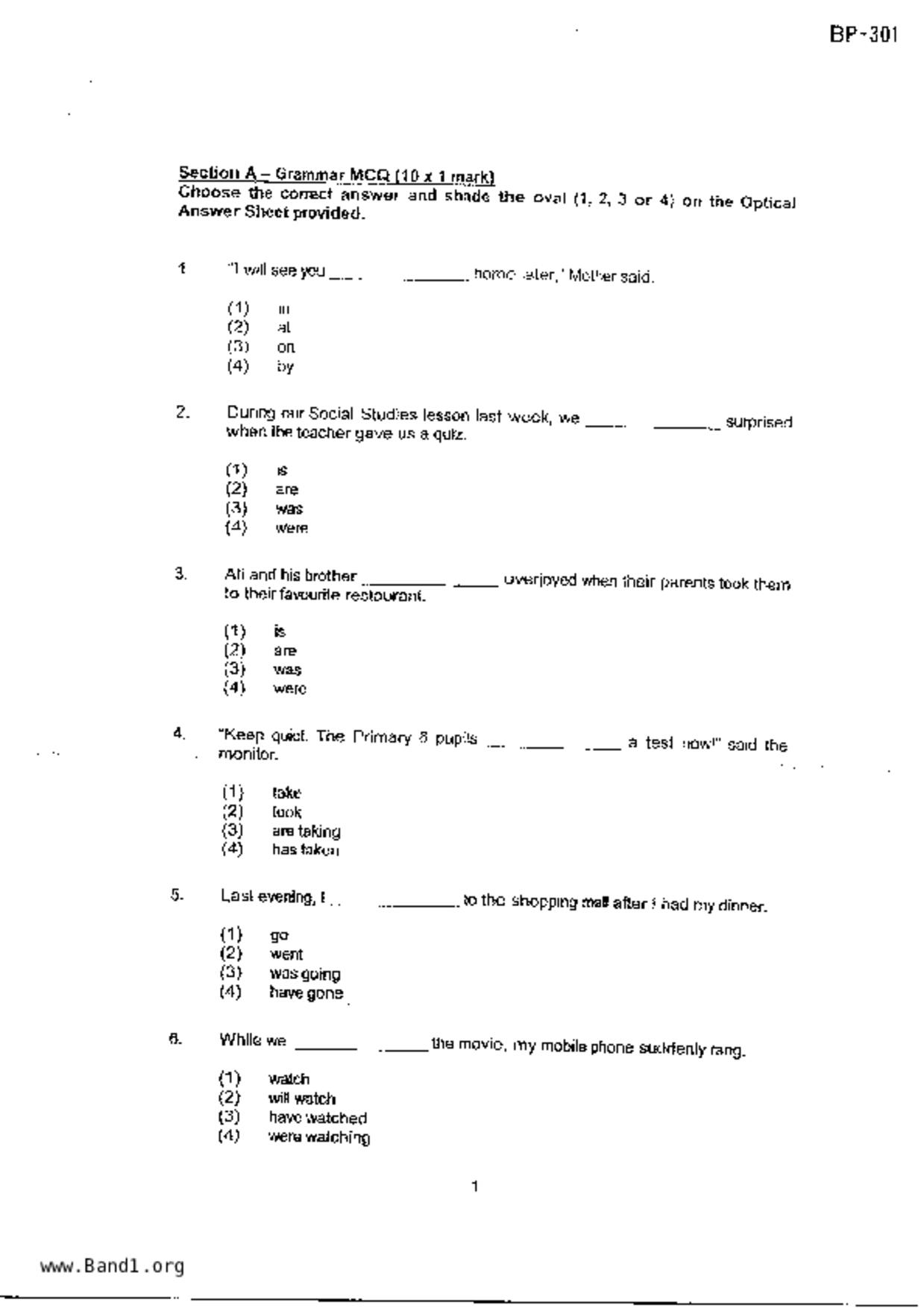 P4English試卷