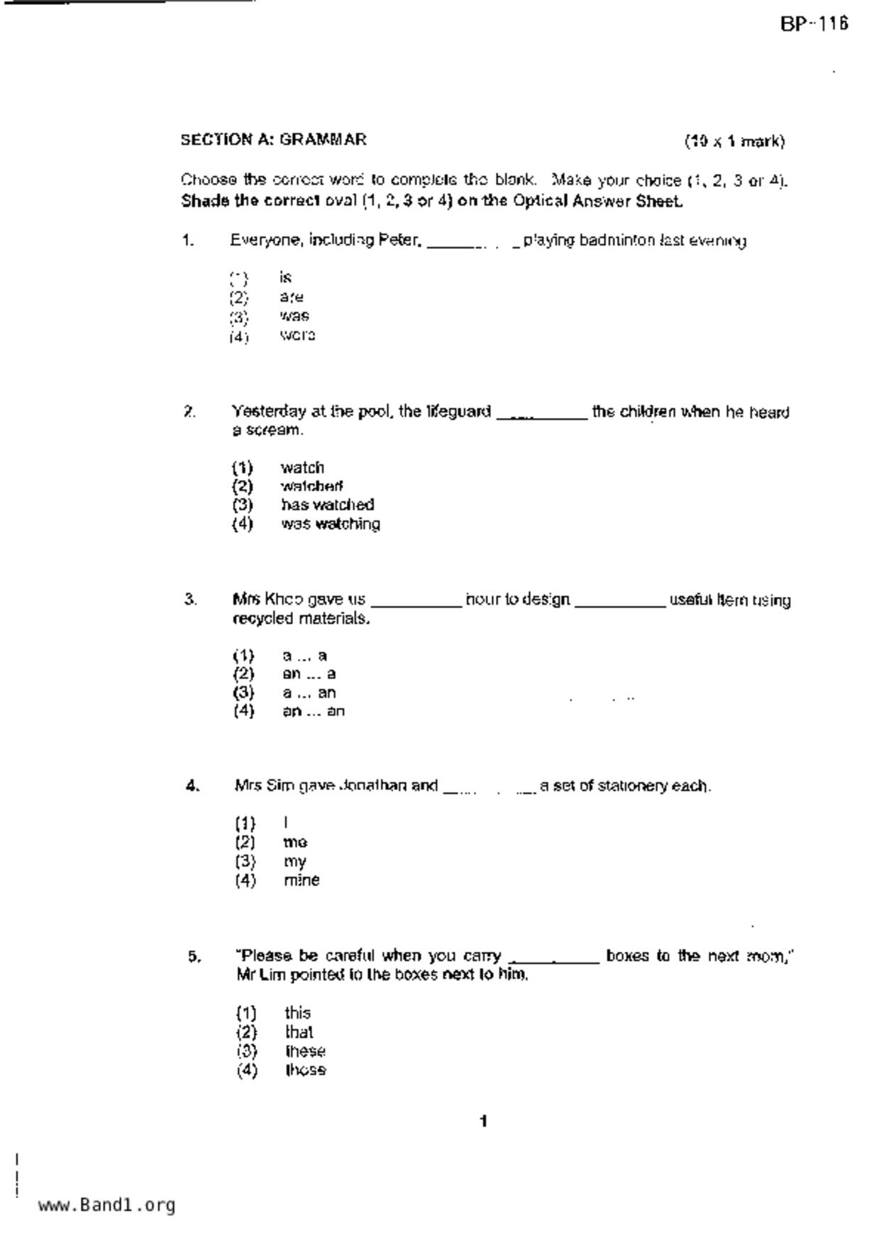 P4English試卷