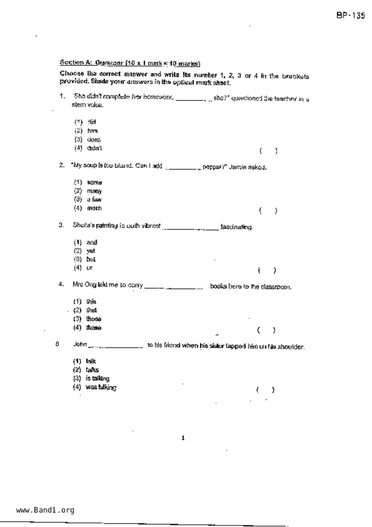 P4English試卷
