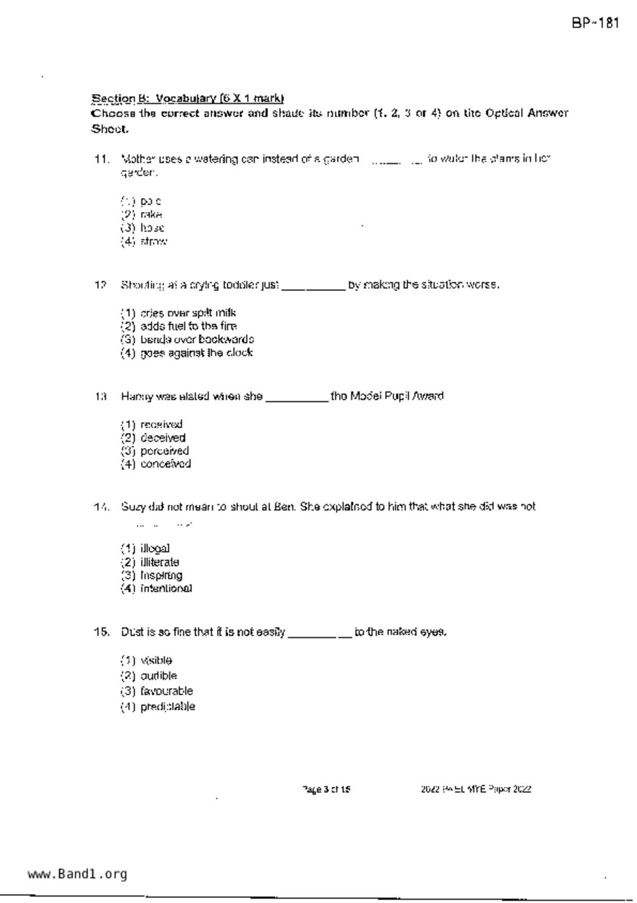 P4English試卷