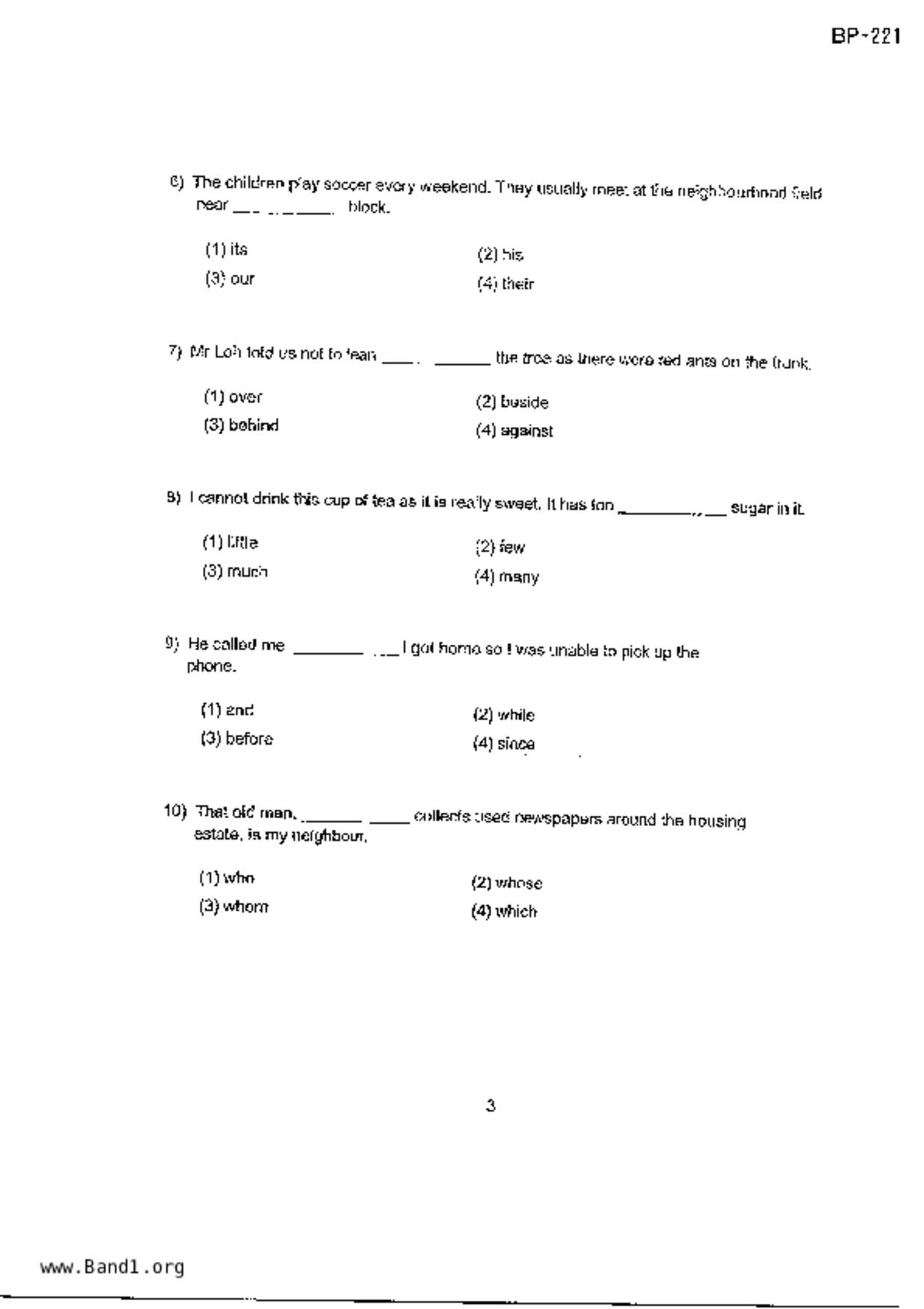 P4English試卷