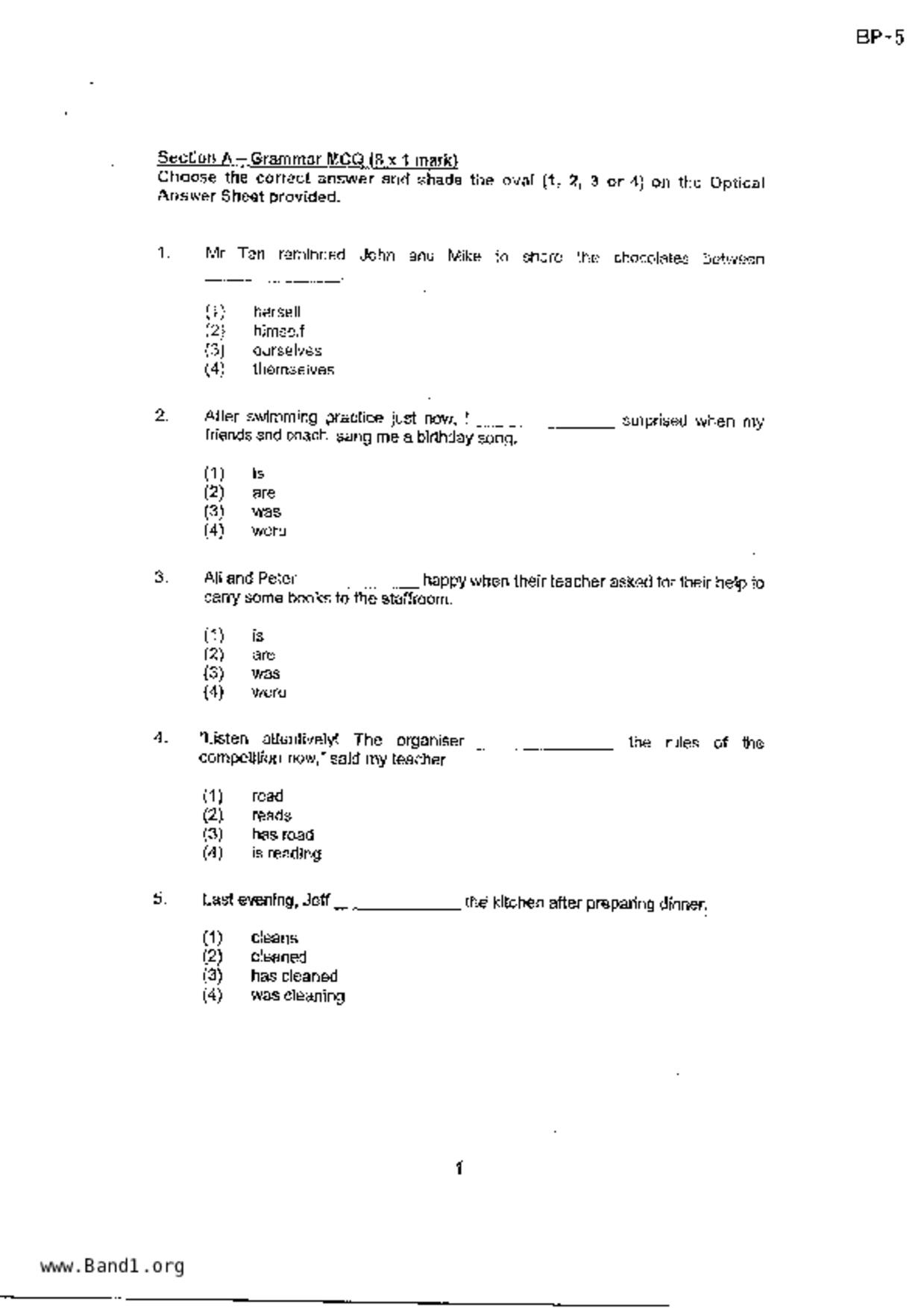 P4English試卷