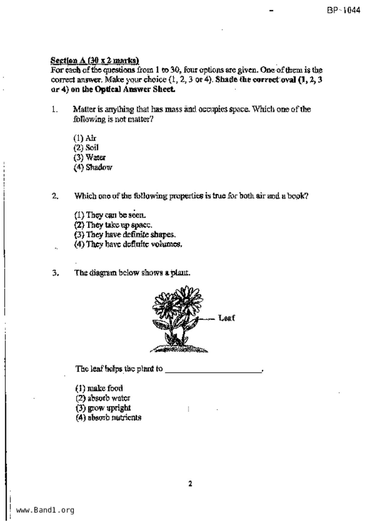P4Science試卷