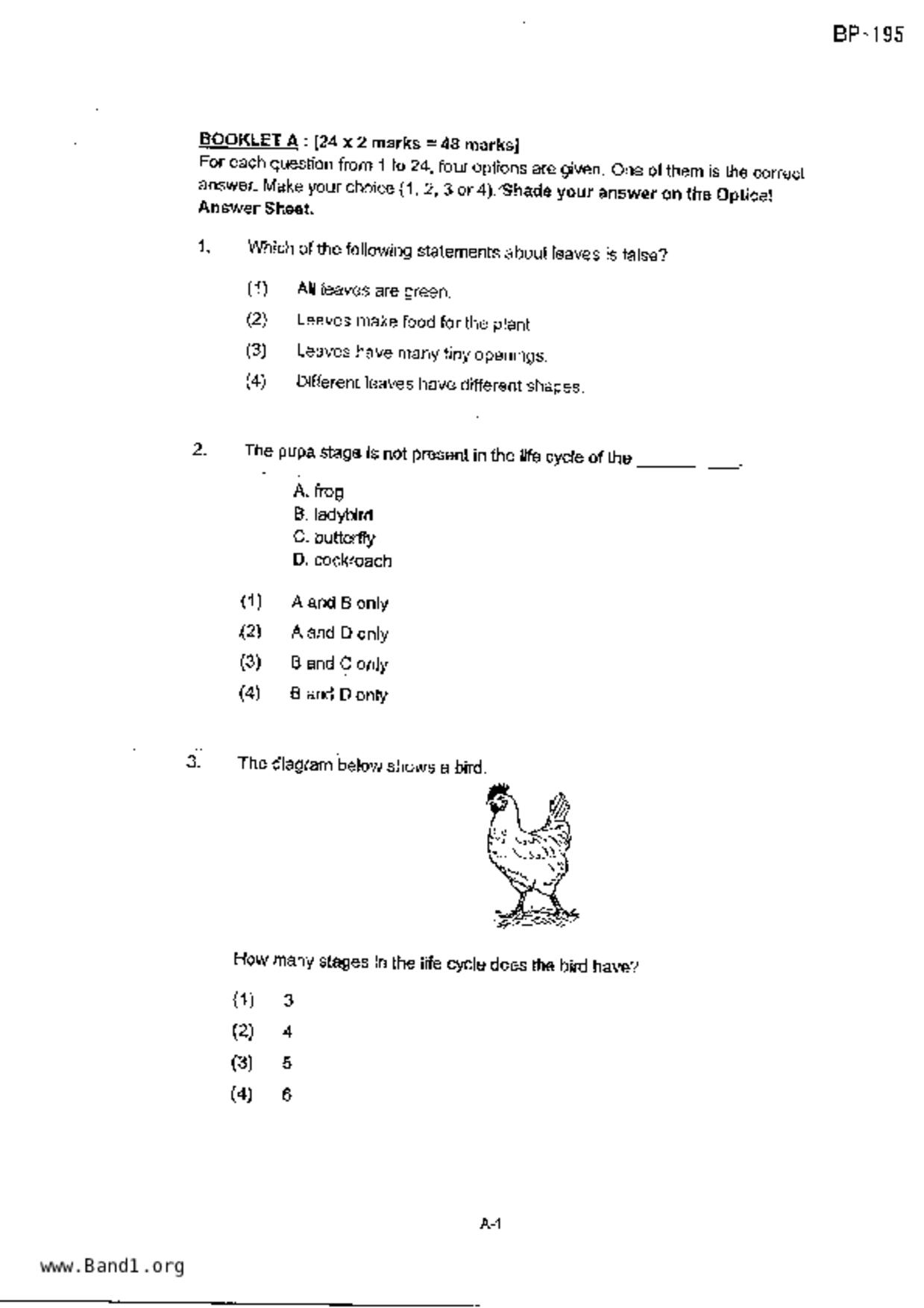 P4Science試卷