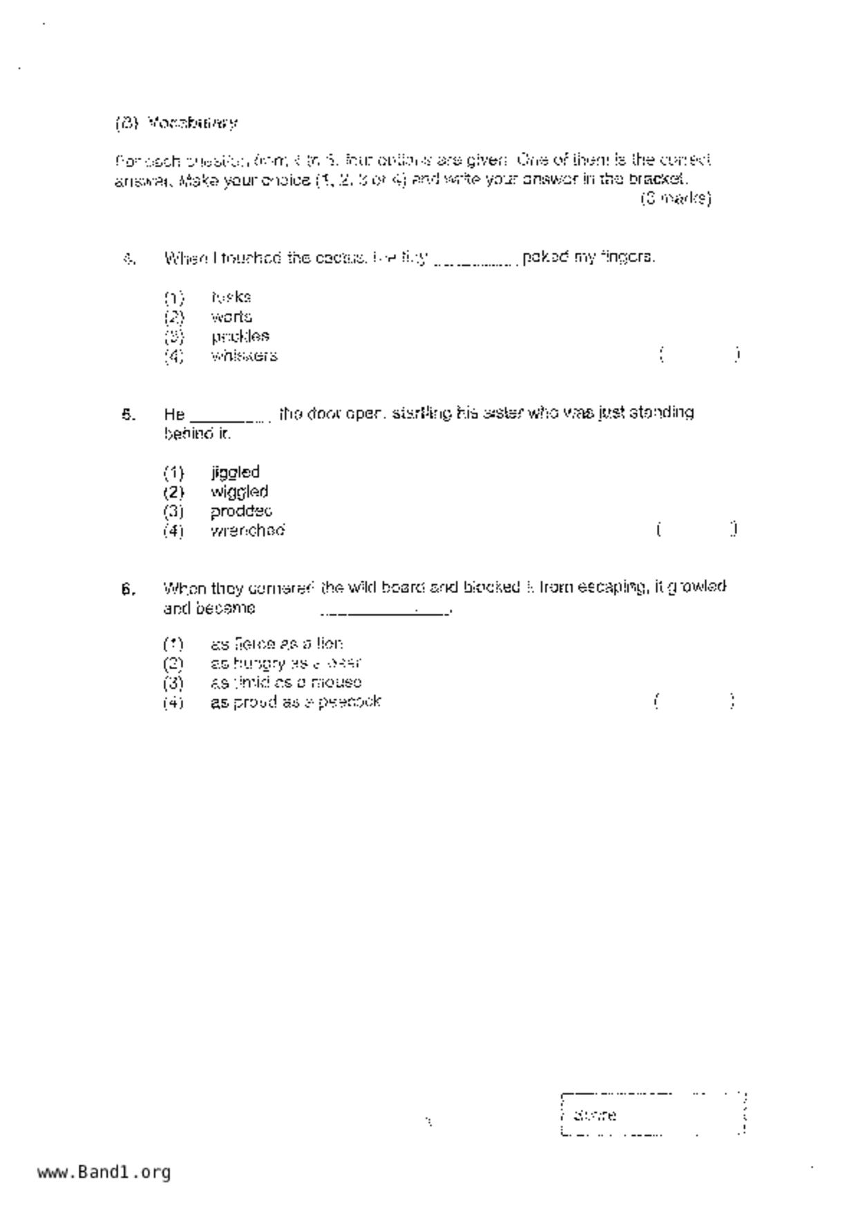 P3English試卷