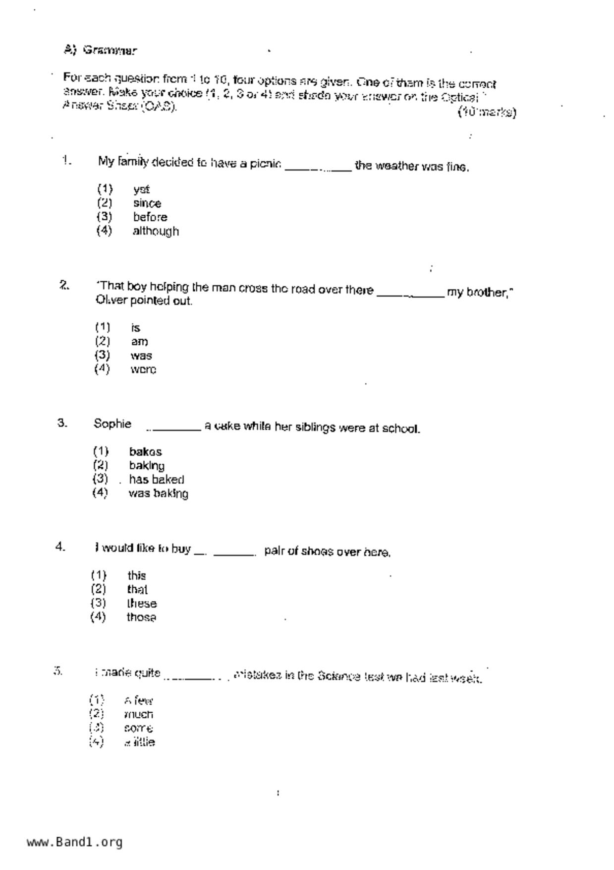 P3English試卷
