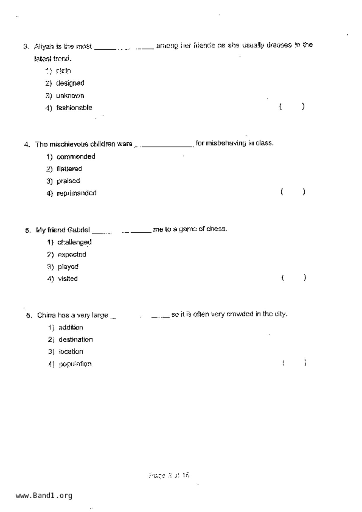 P3English試卷