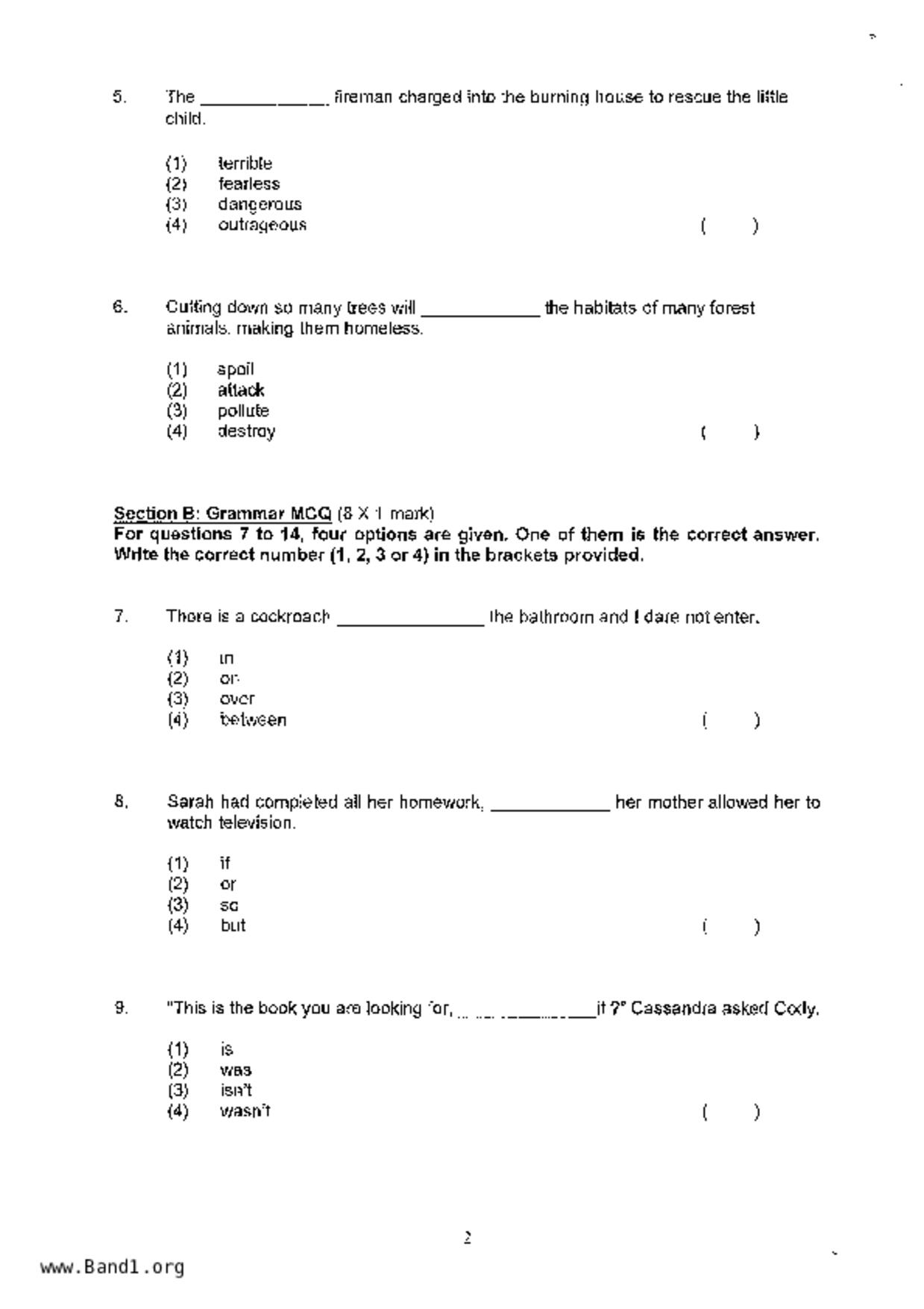 P3English試卷