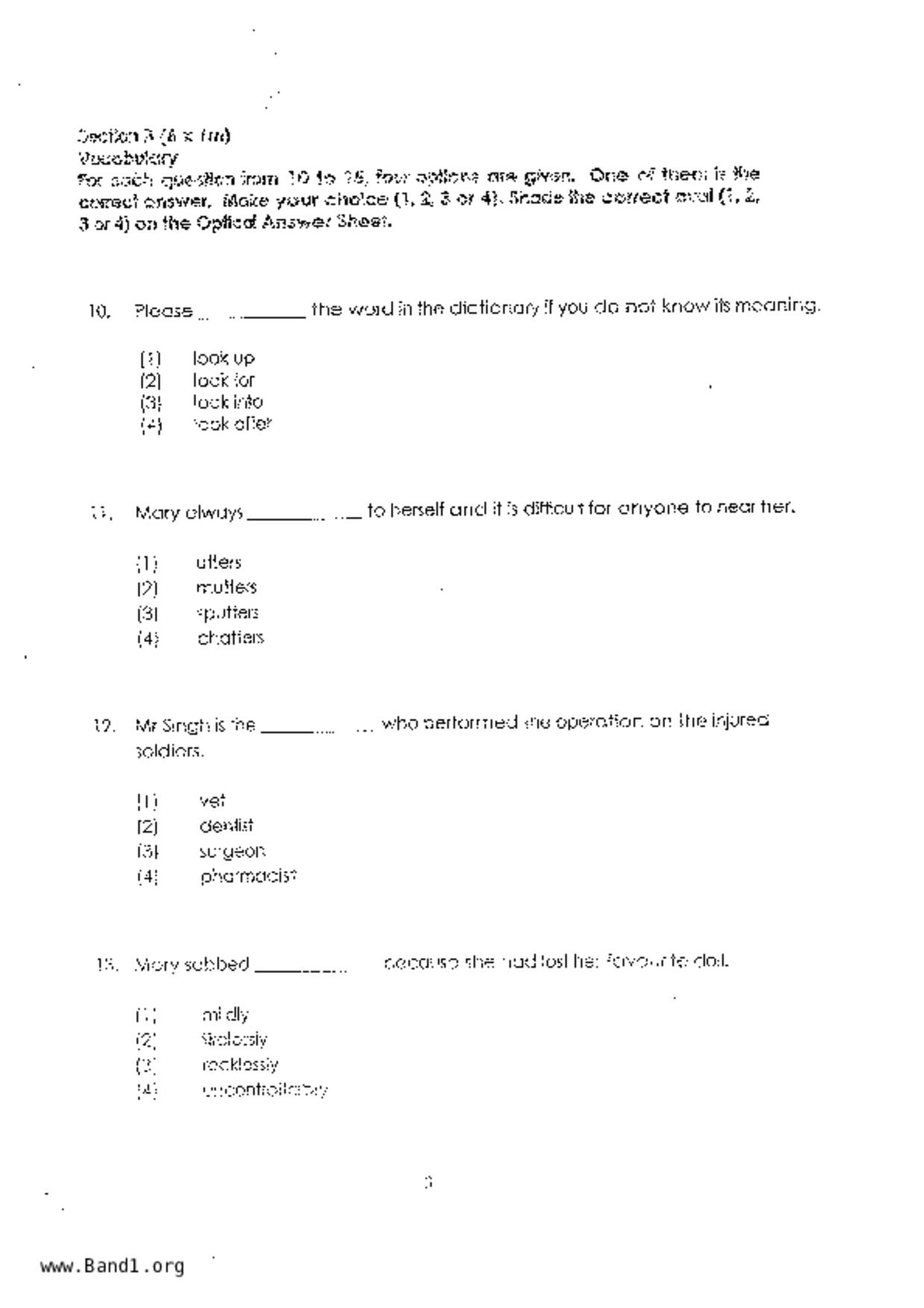P3English試卷