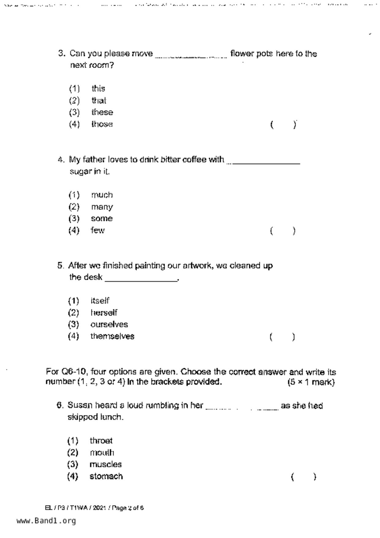 P3English試卷