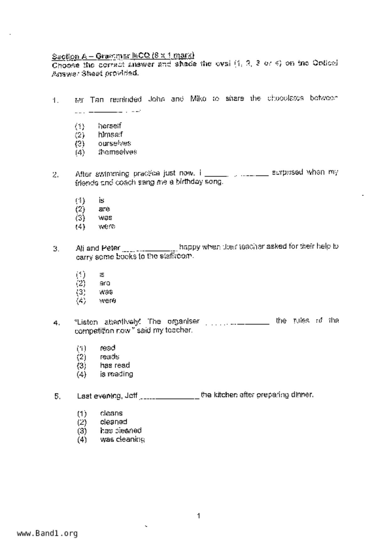 P4English試卷