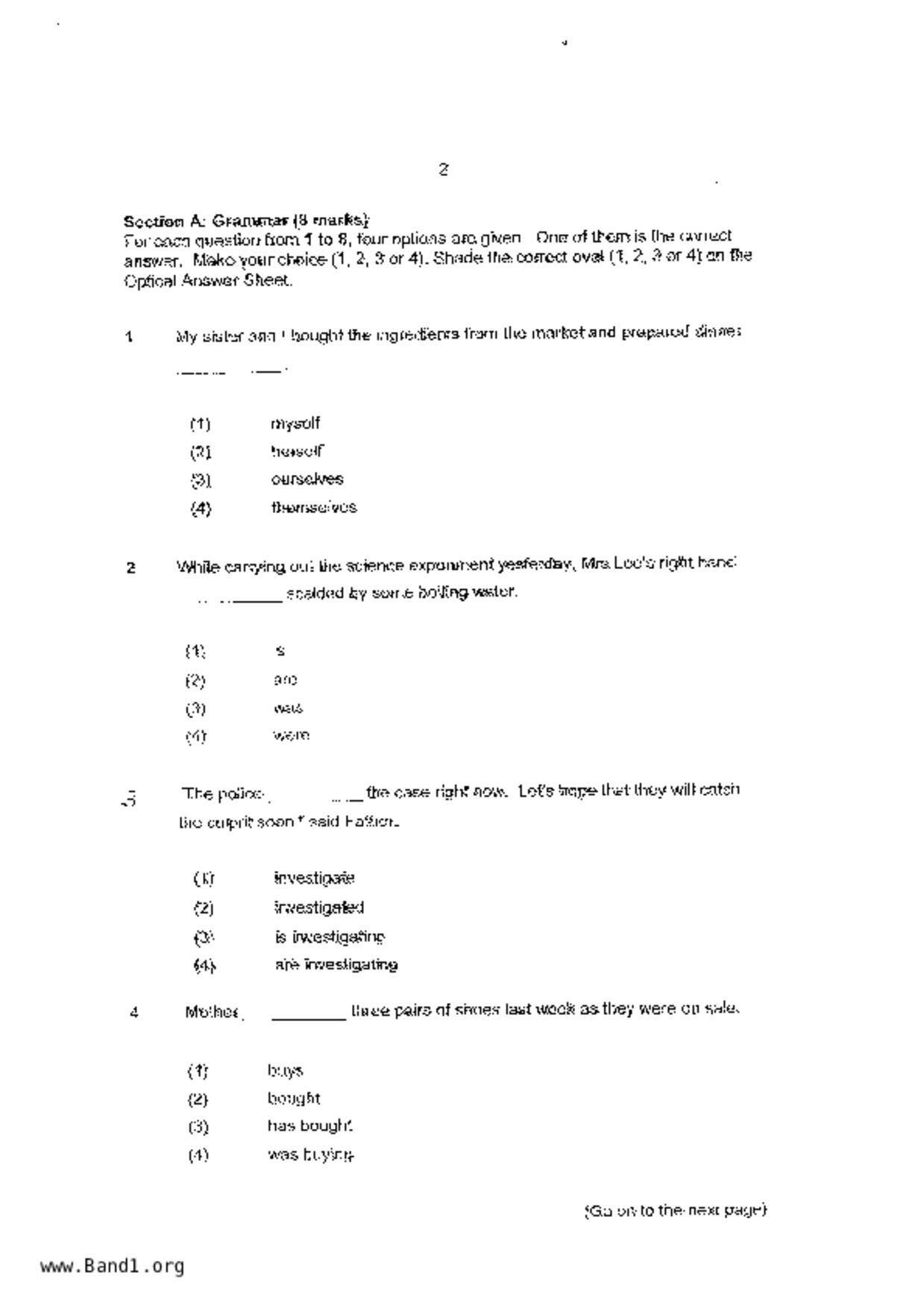P4English試卷