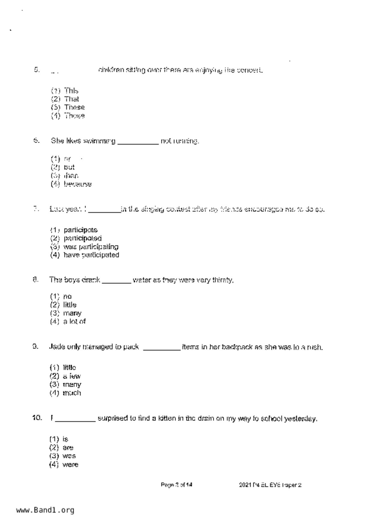 P4English試卷