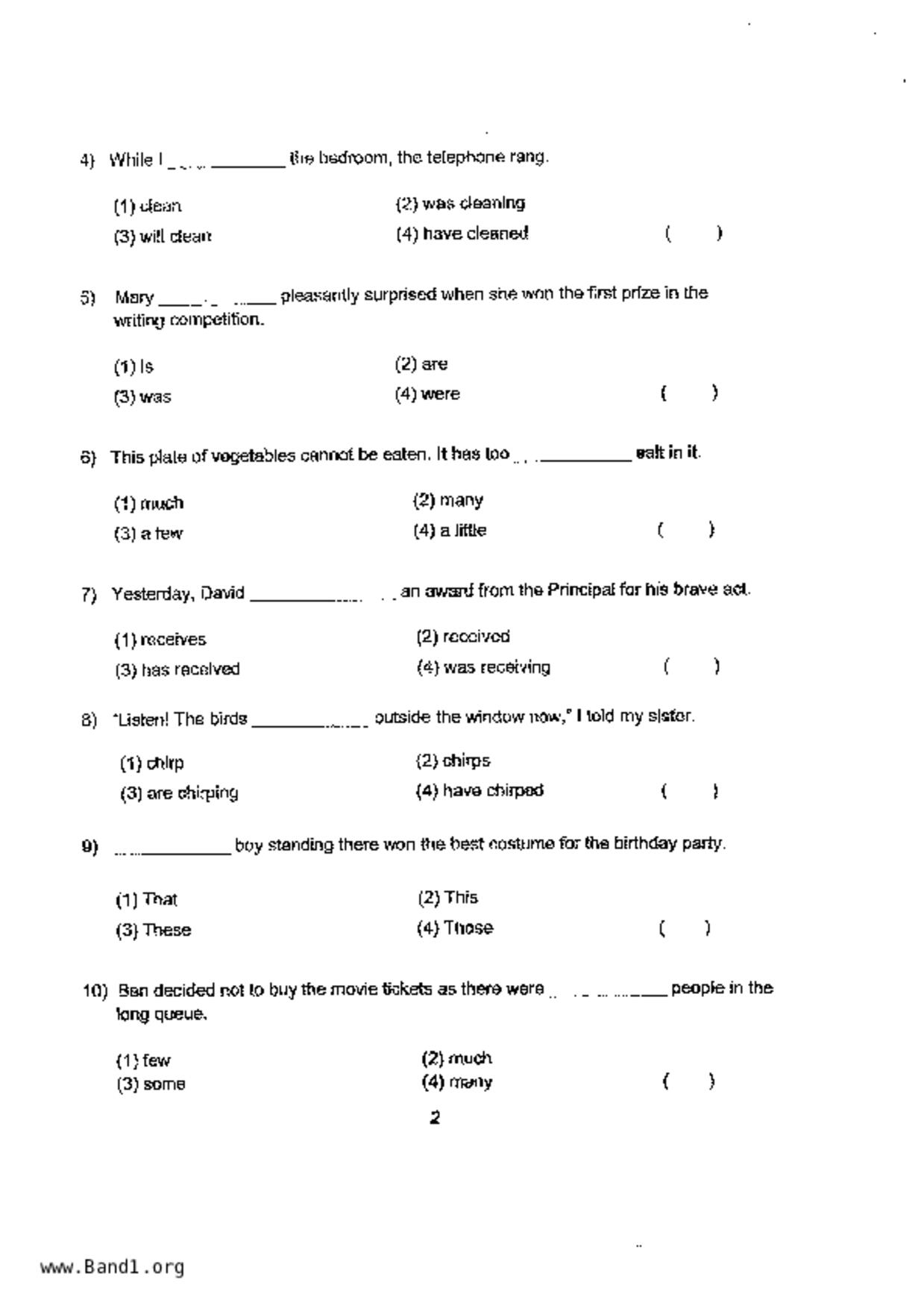 P4English試卷