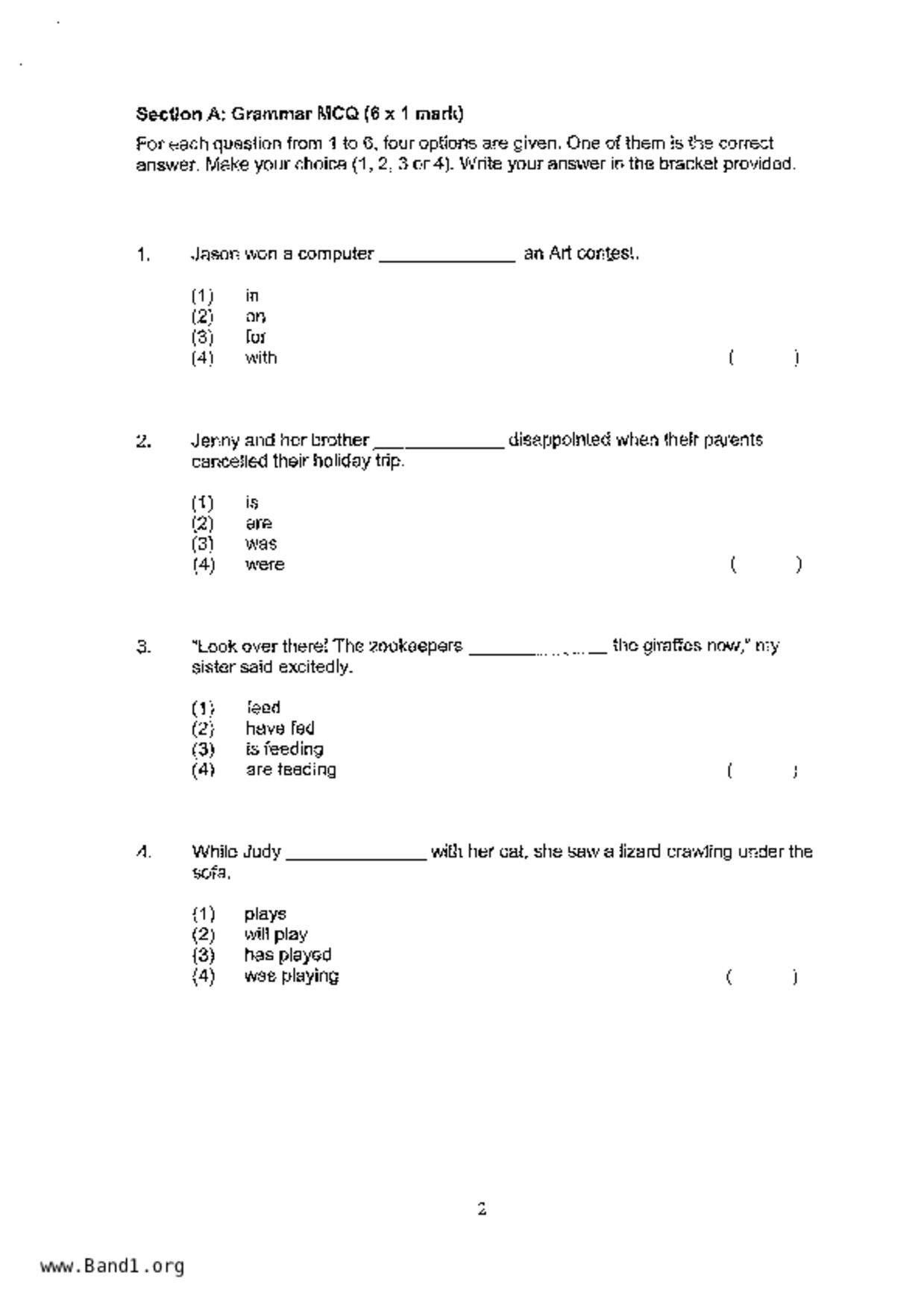 P4English試卷