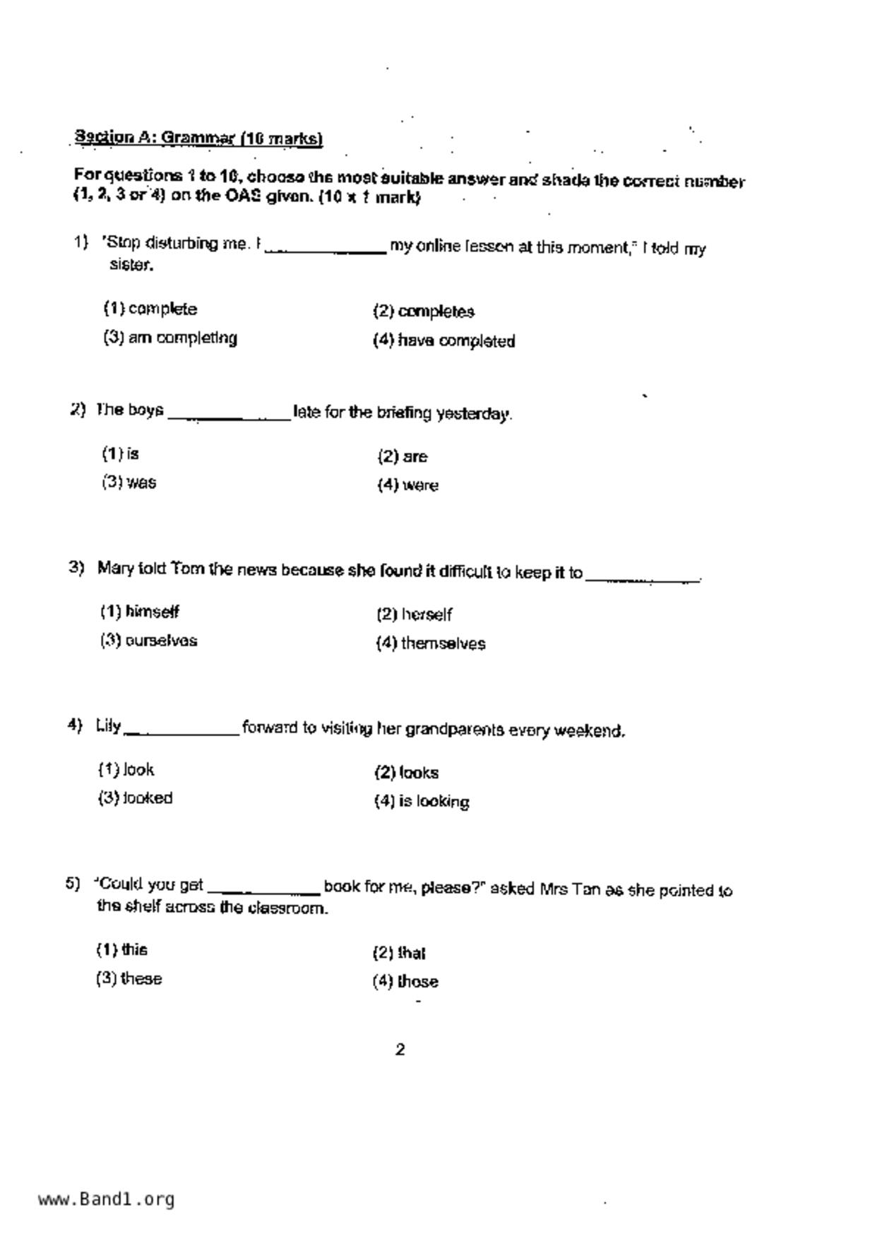 P4English試卷