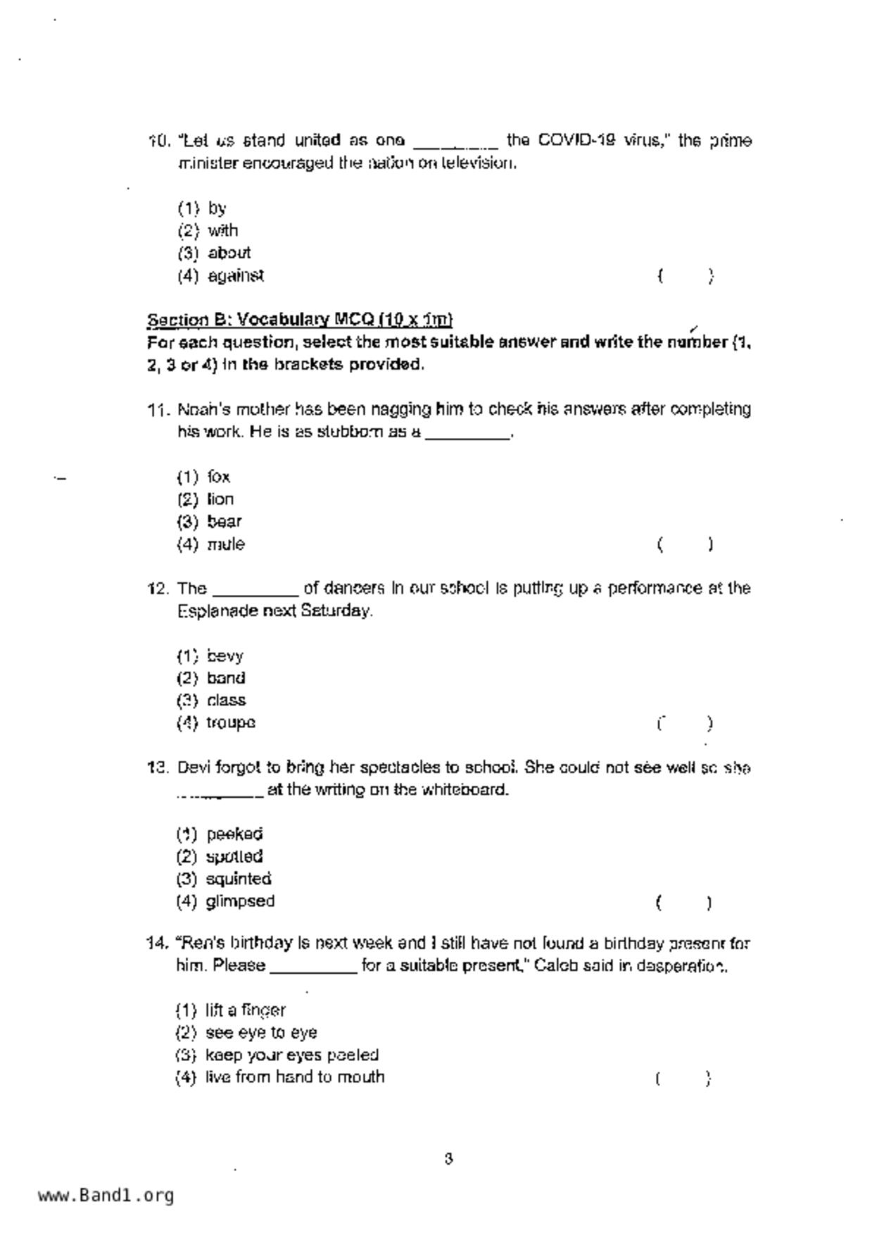 P4English試卷