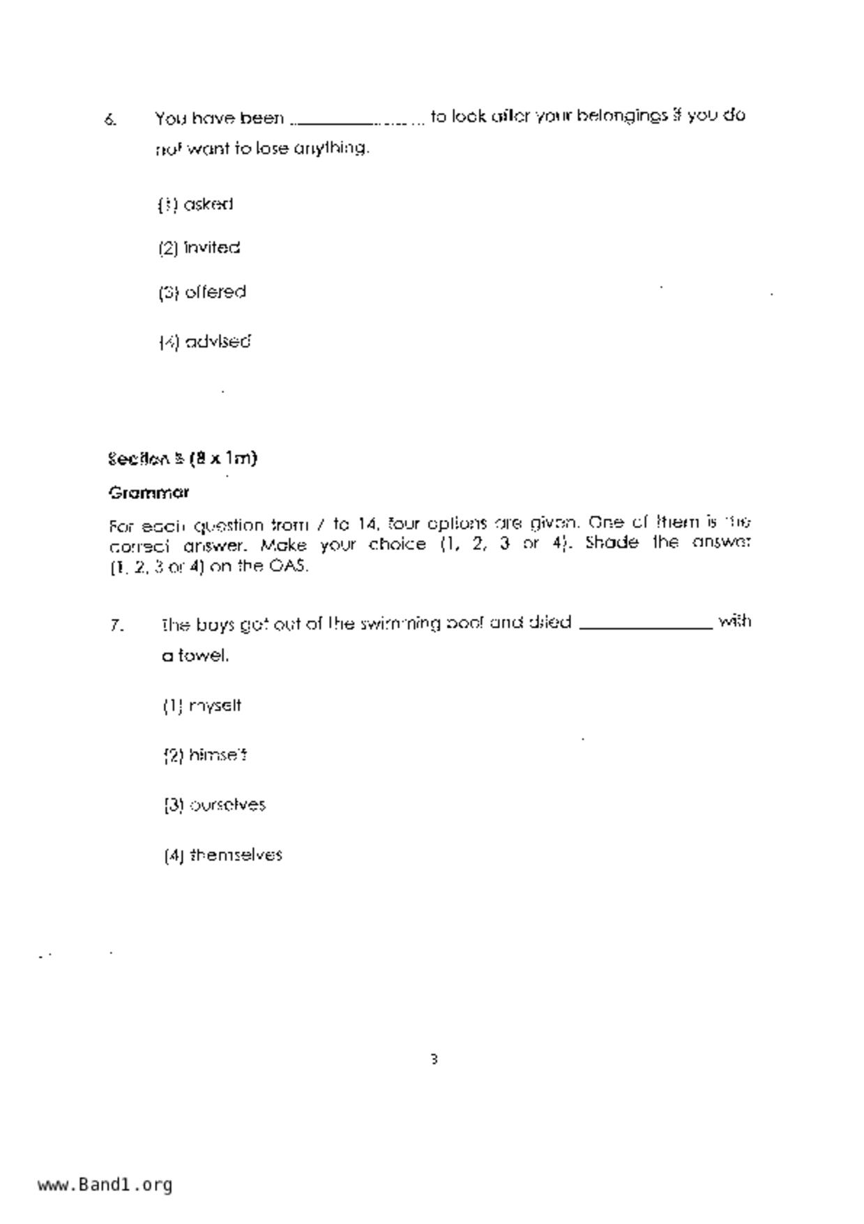 P4English試卷