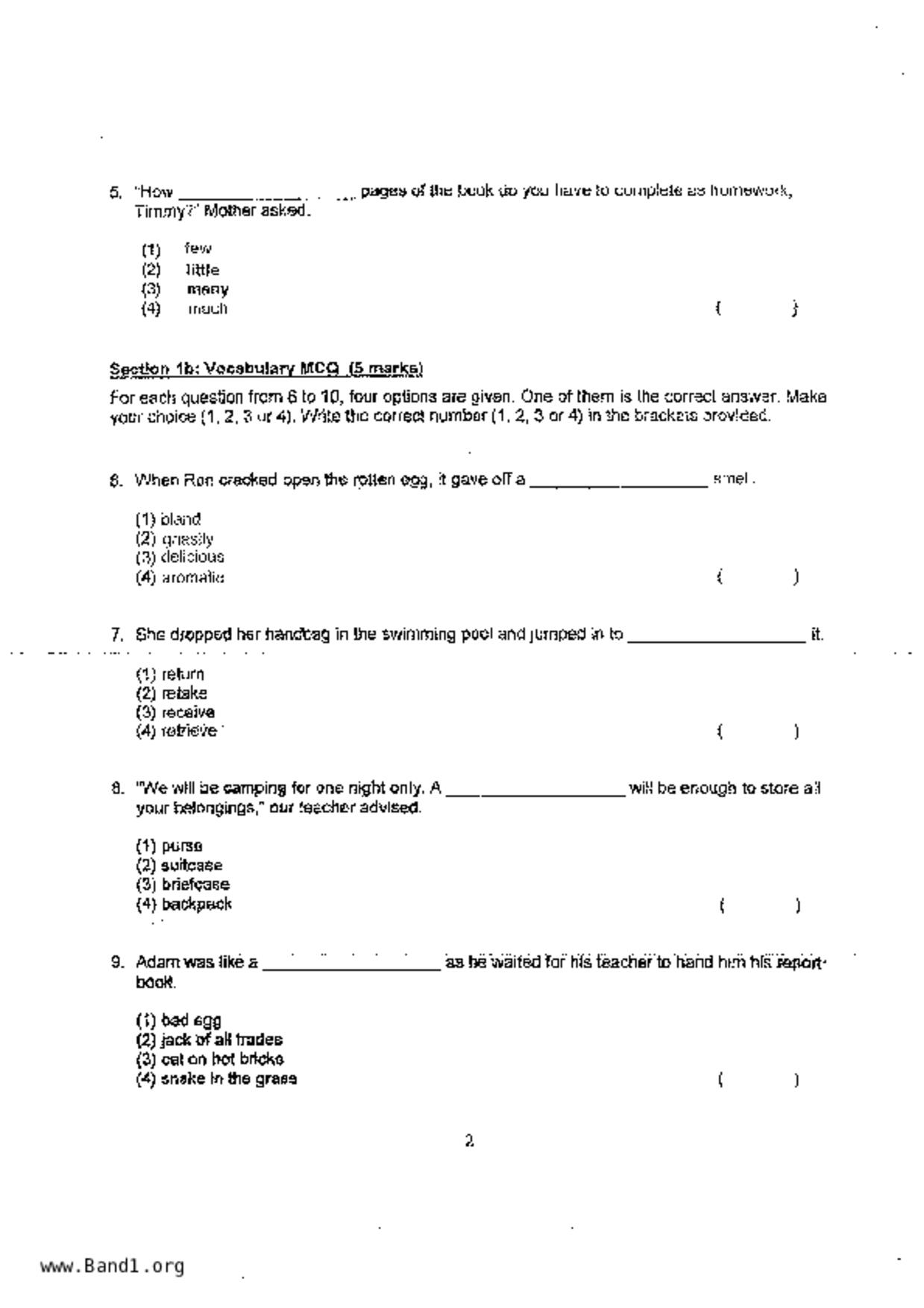 P4English試卷