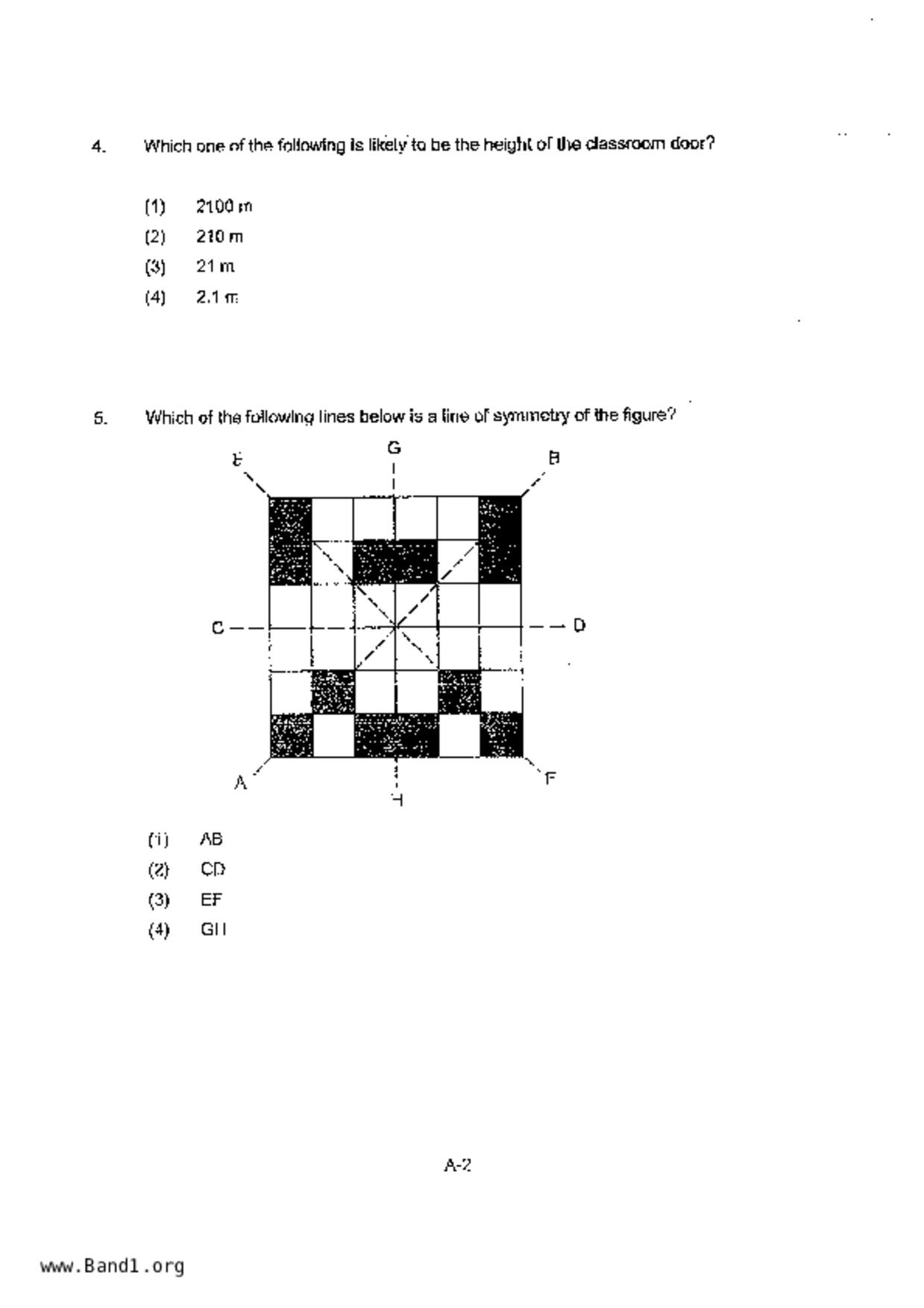 P5Maths試卷