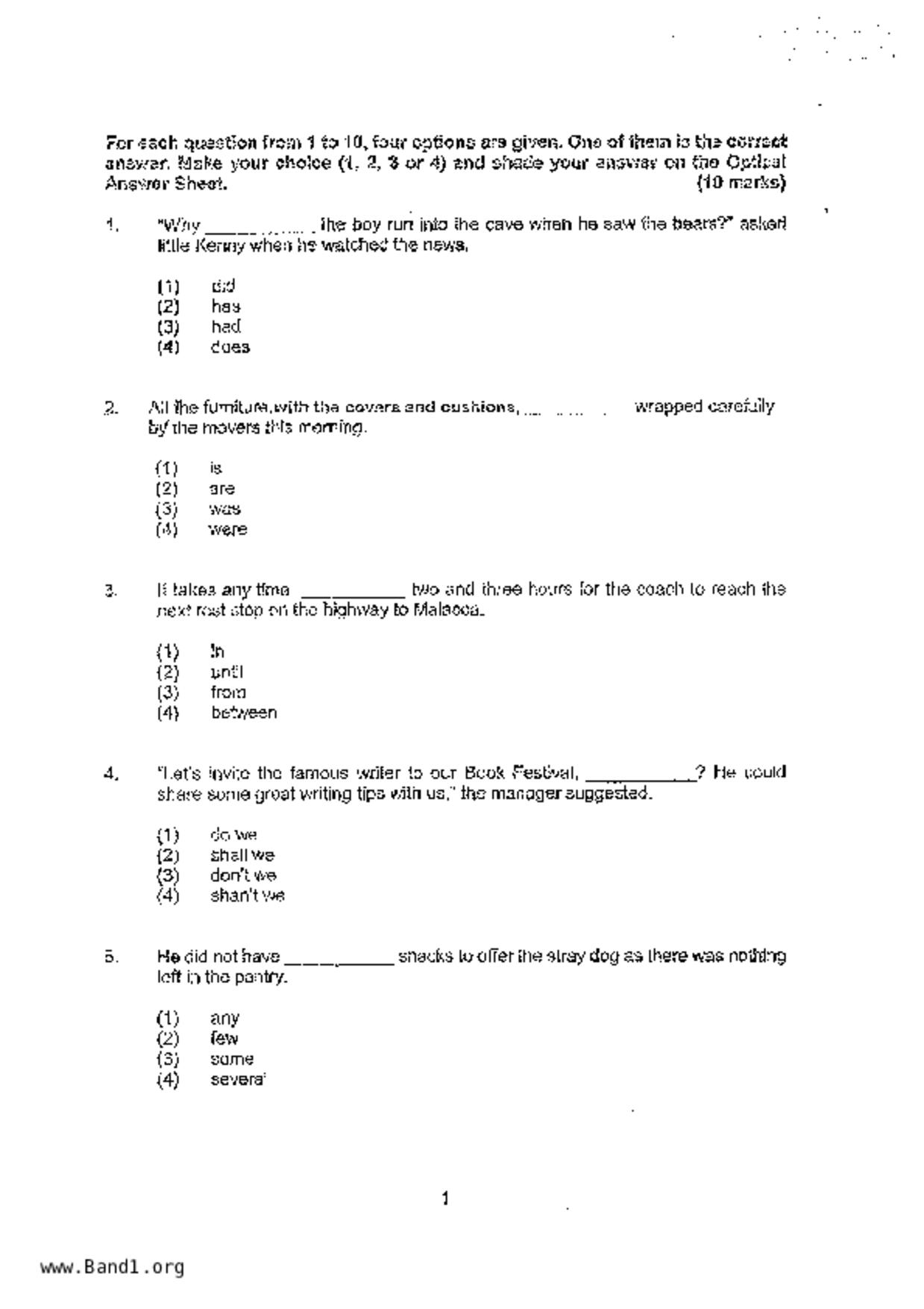 P6English試卷