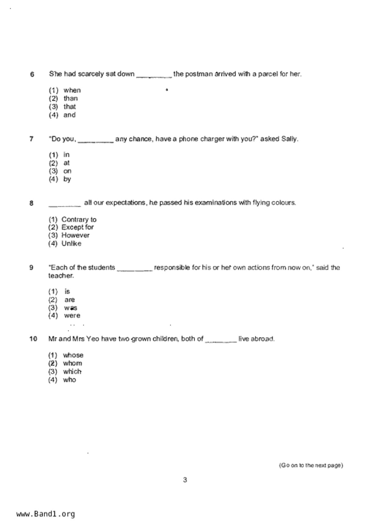 P6English試卷