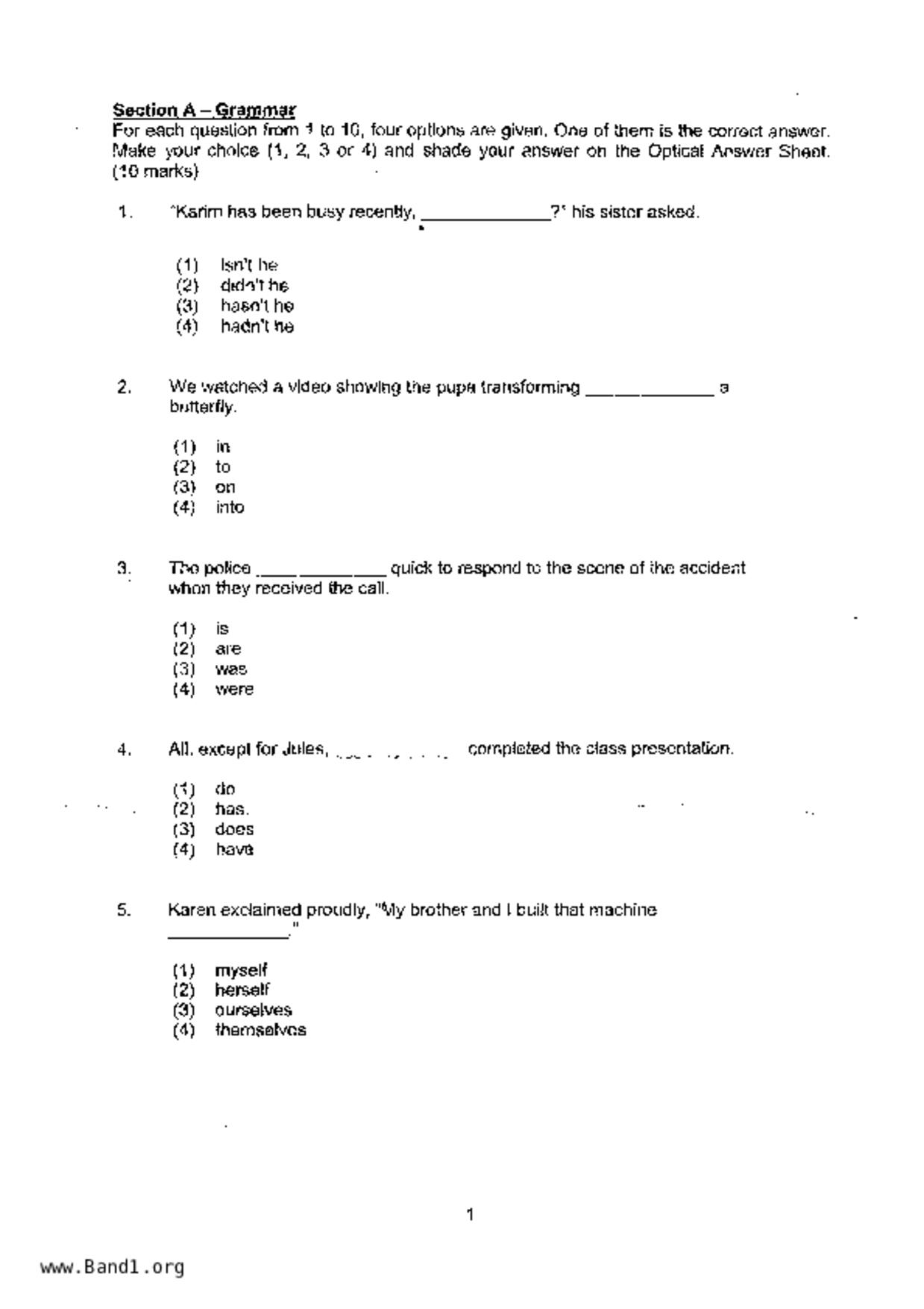 P6English試卷