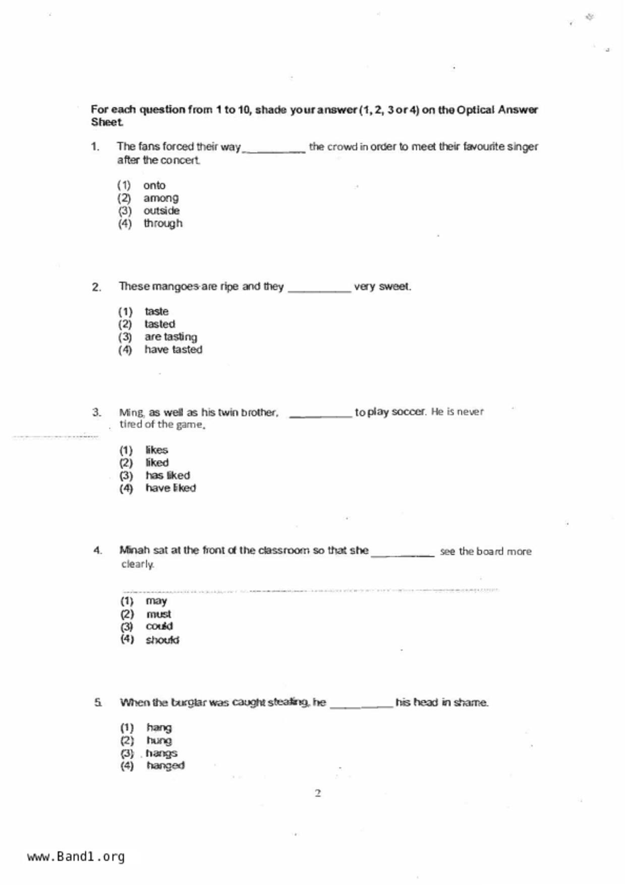 P6English試卷