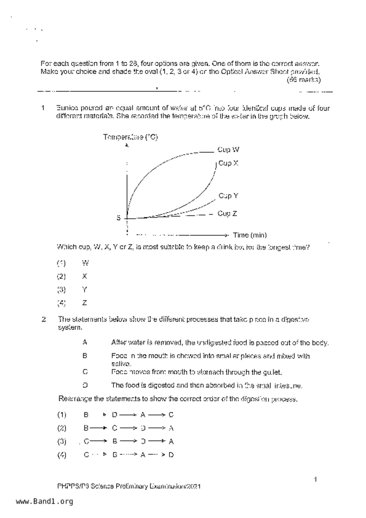 P6Science試卷