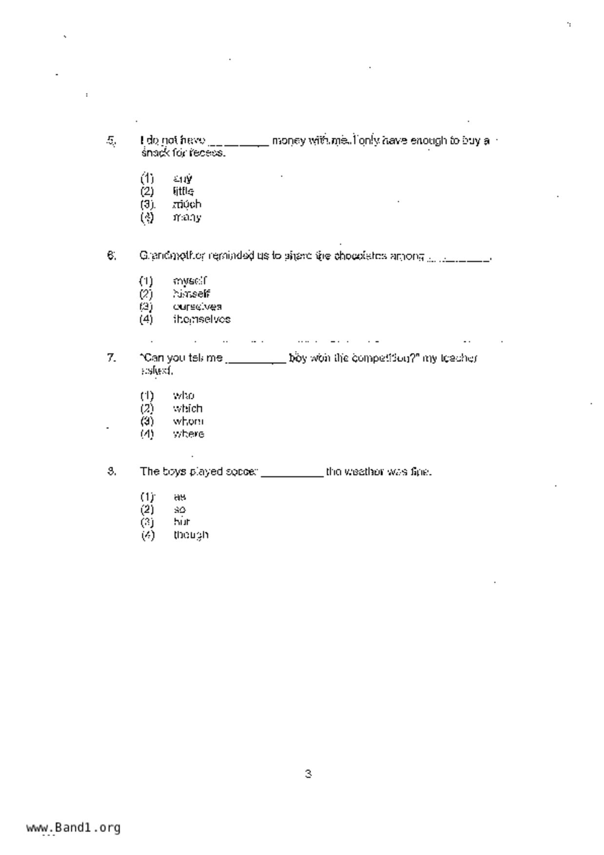 P3English試卷