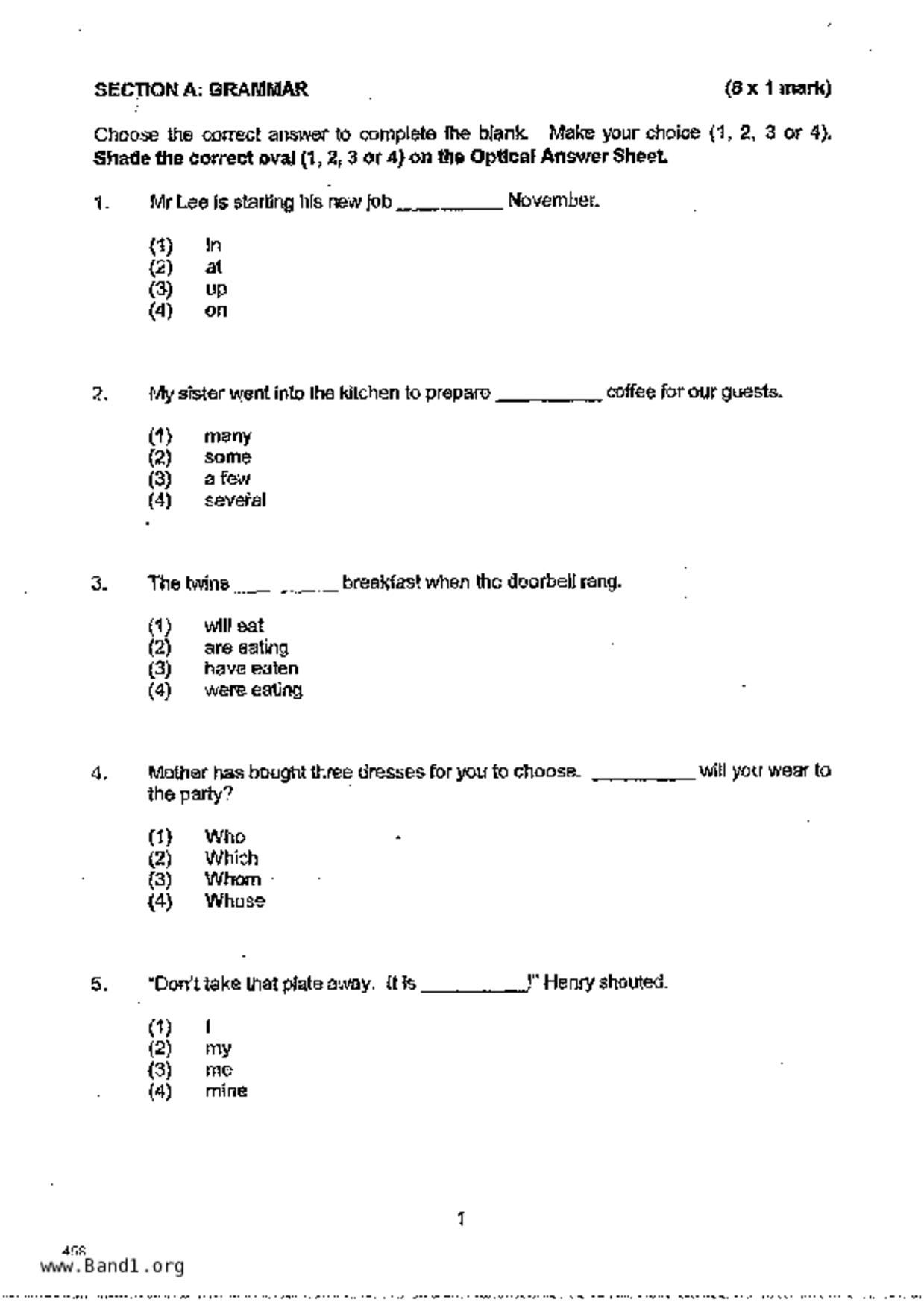 P3English試卷