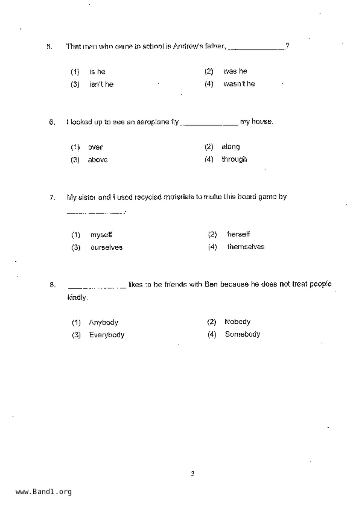 P3English試卷