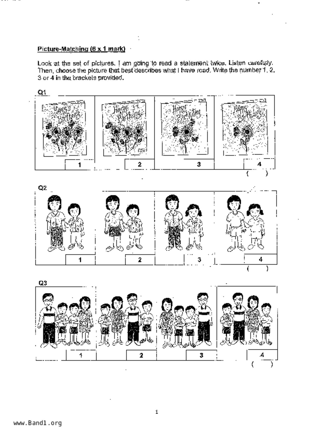 P3English試卷