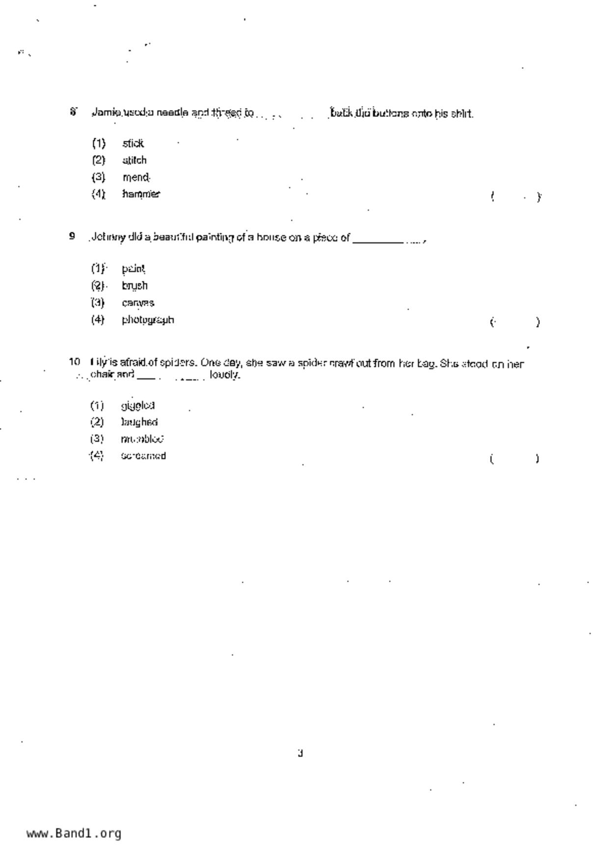 P3English試卷