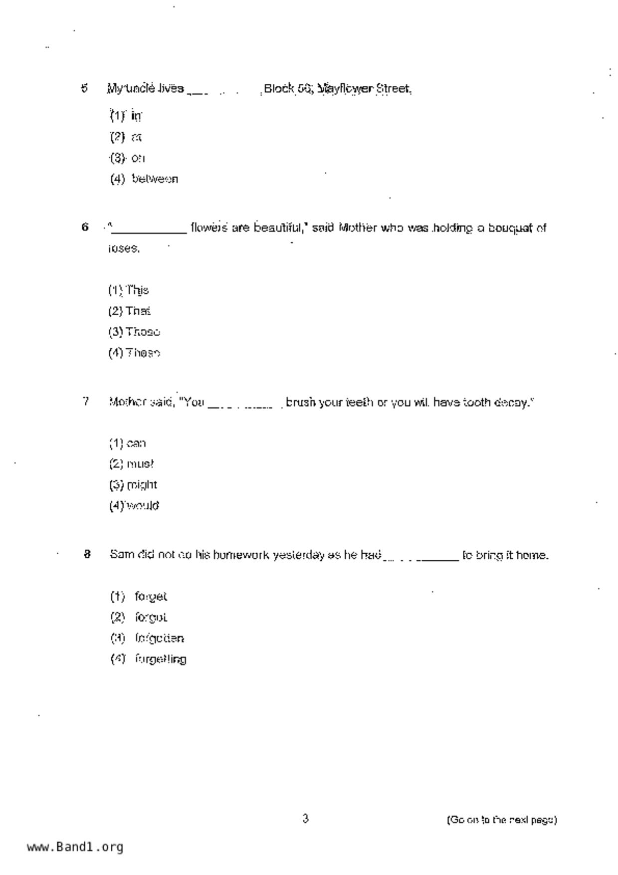 P3English試卷