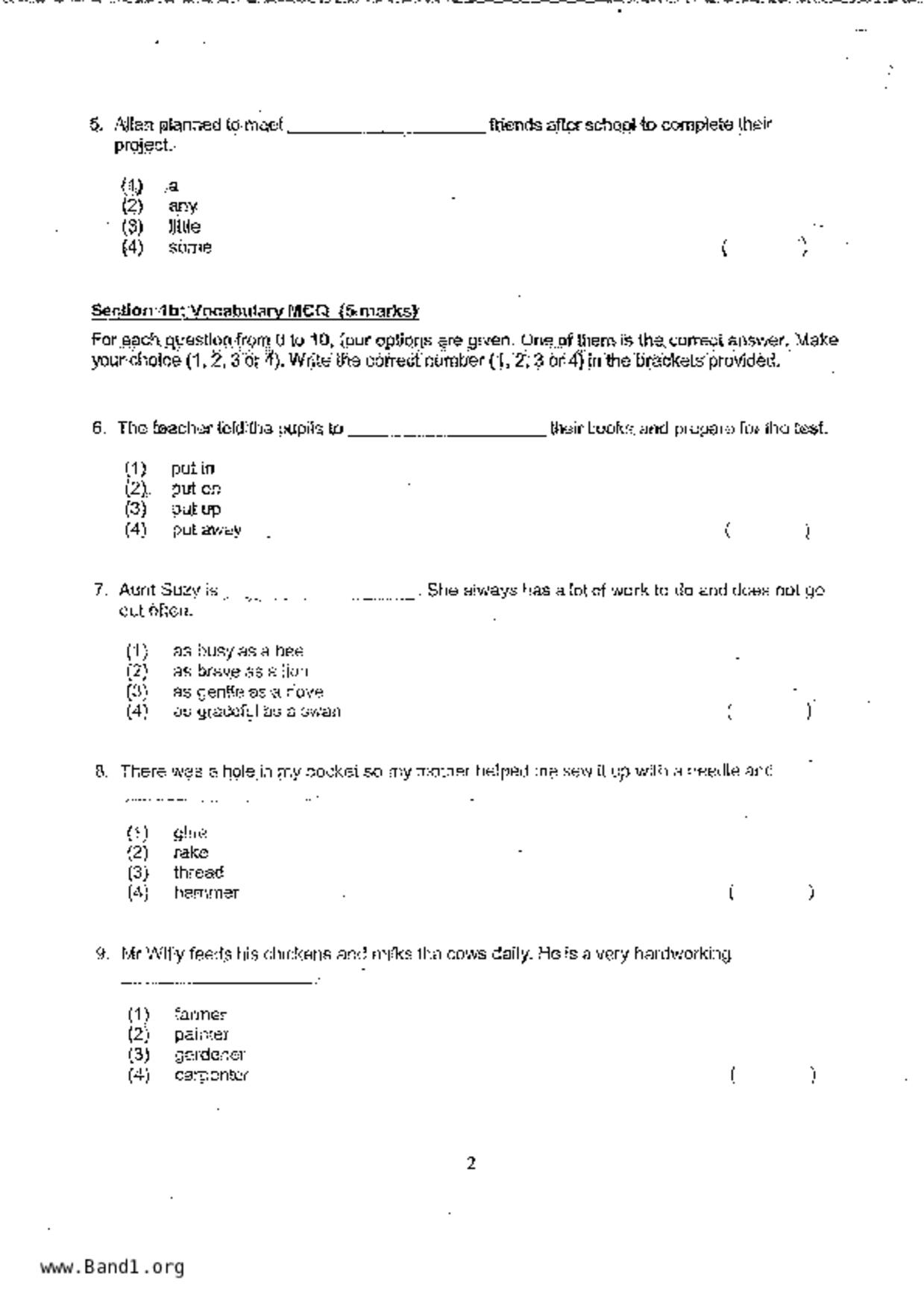 P3English試卷