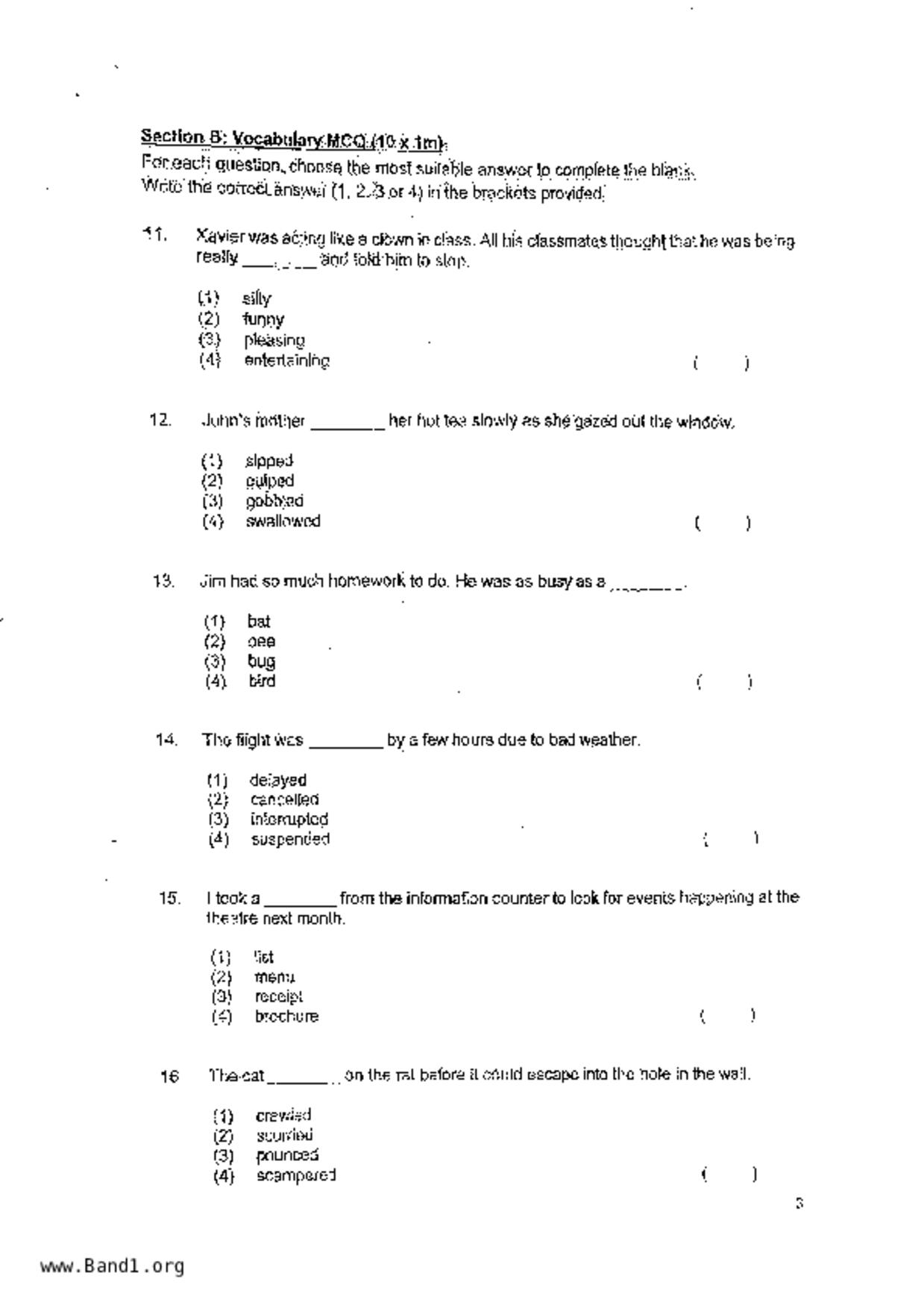 P3English試卷