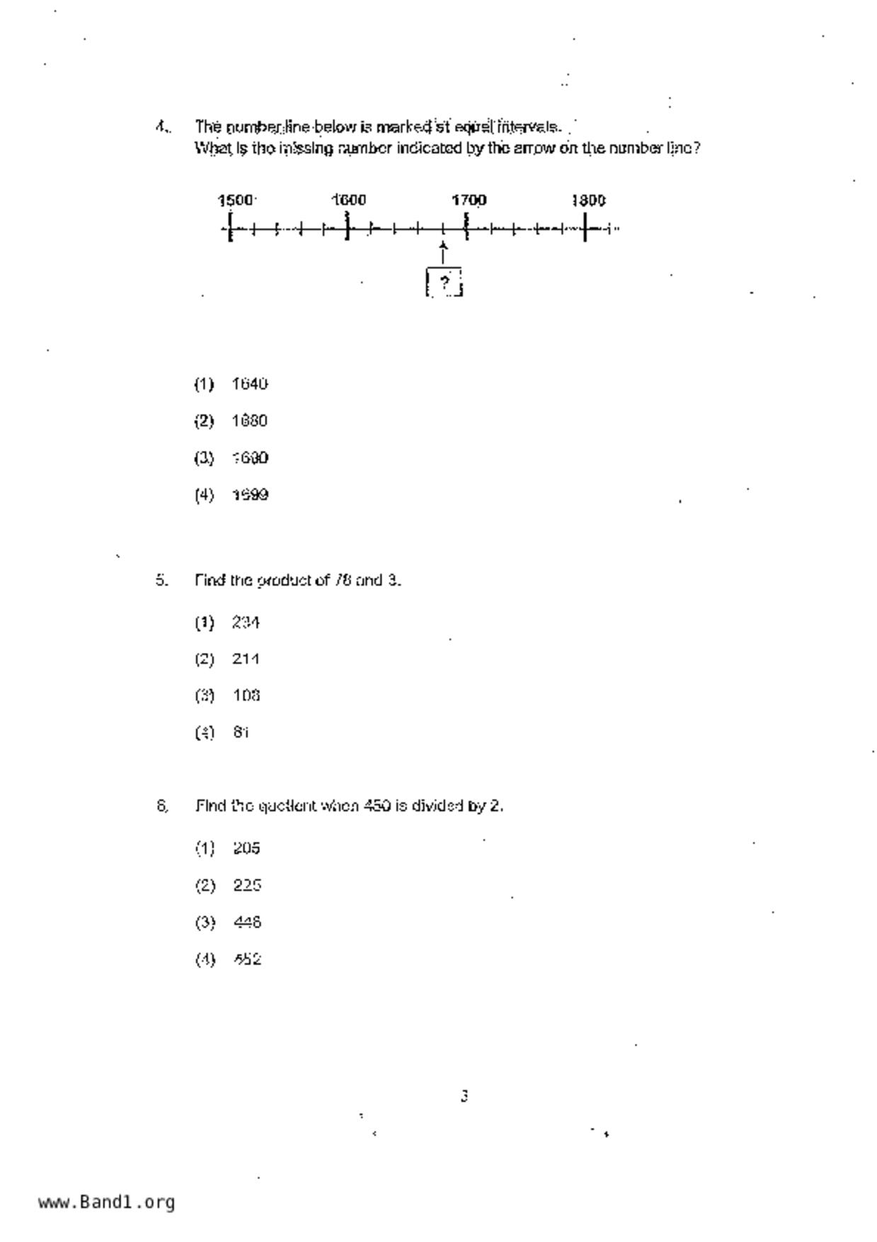 P3Maths試卷