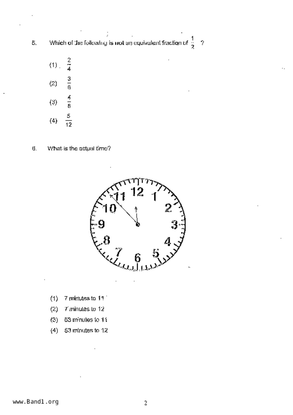 P3Maths試卷