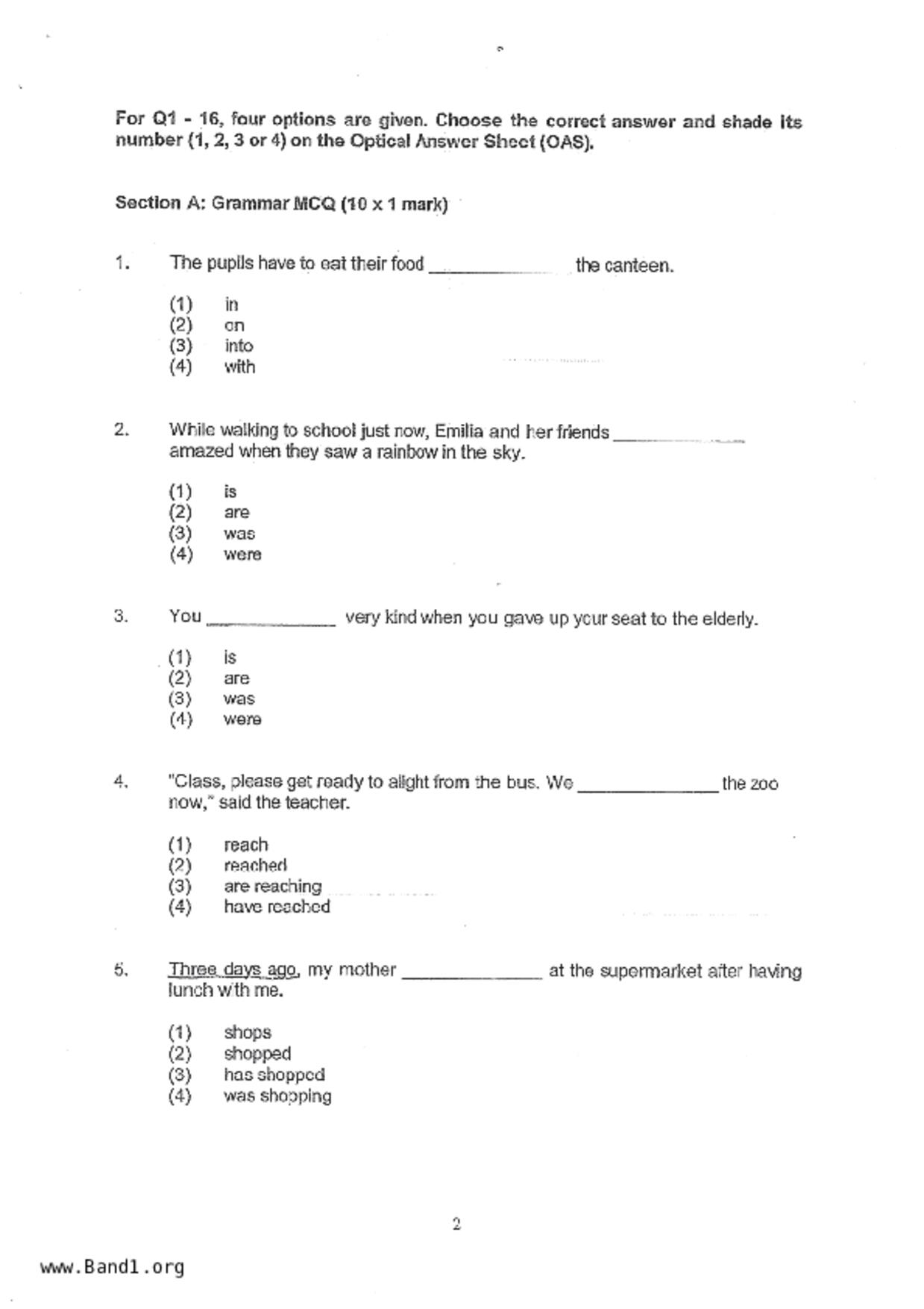 P4English試卷