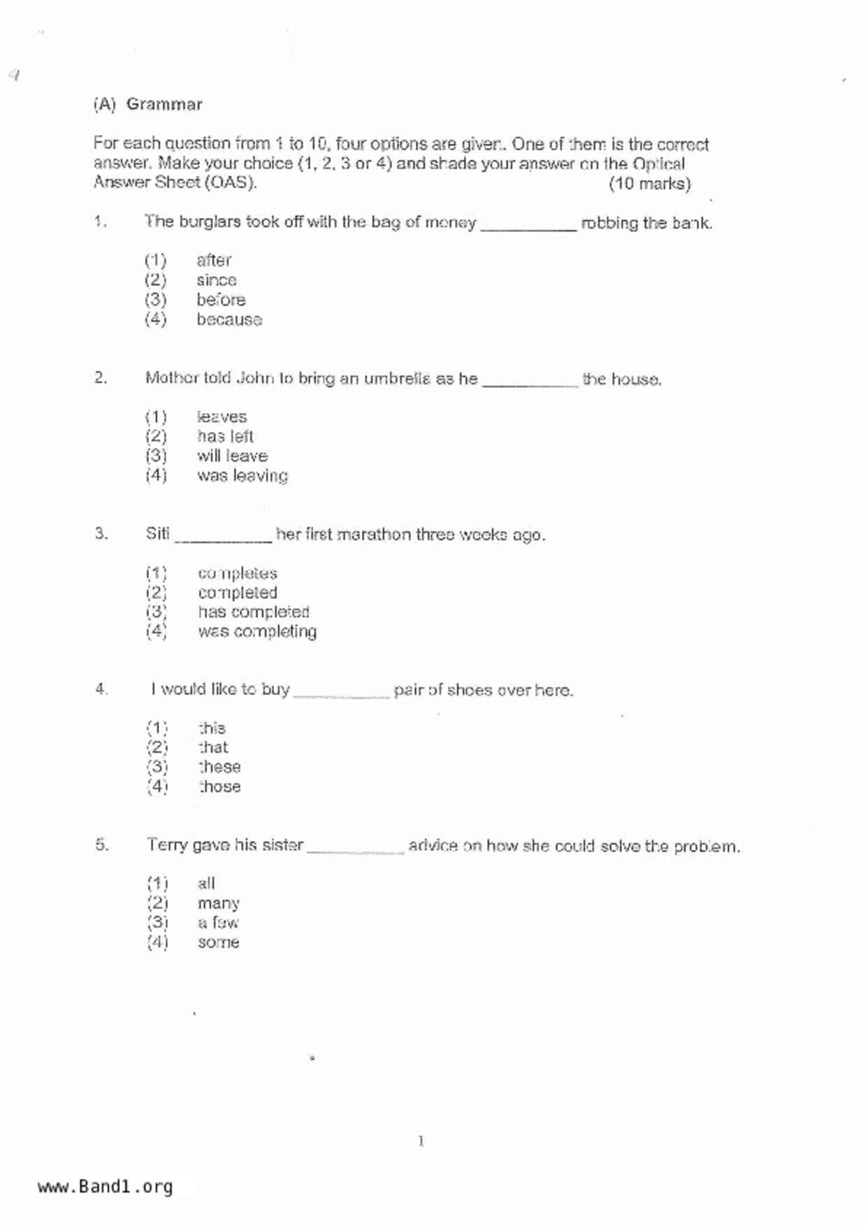 P4English試卷