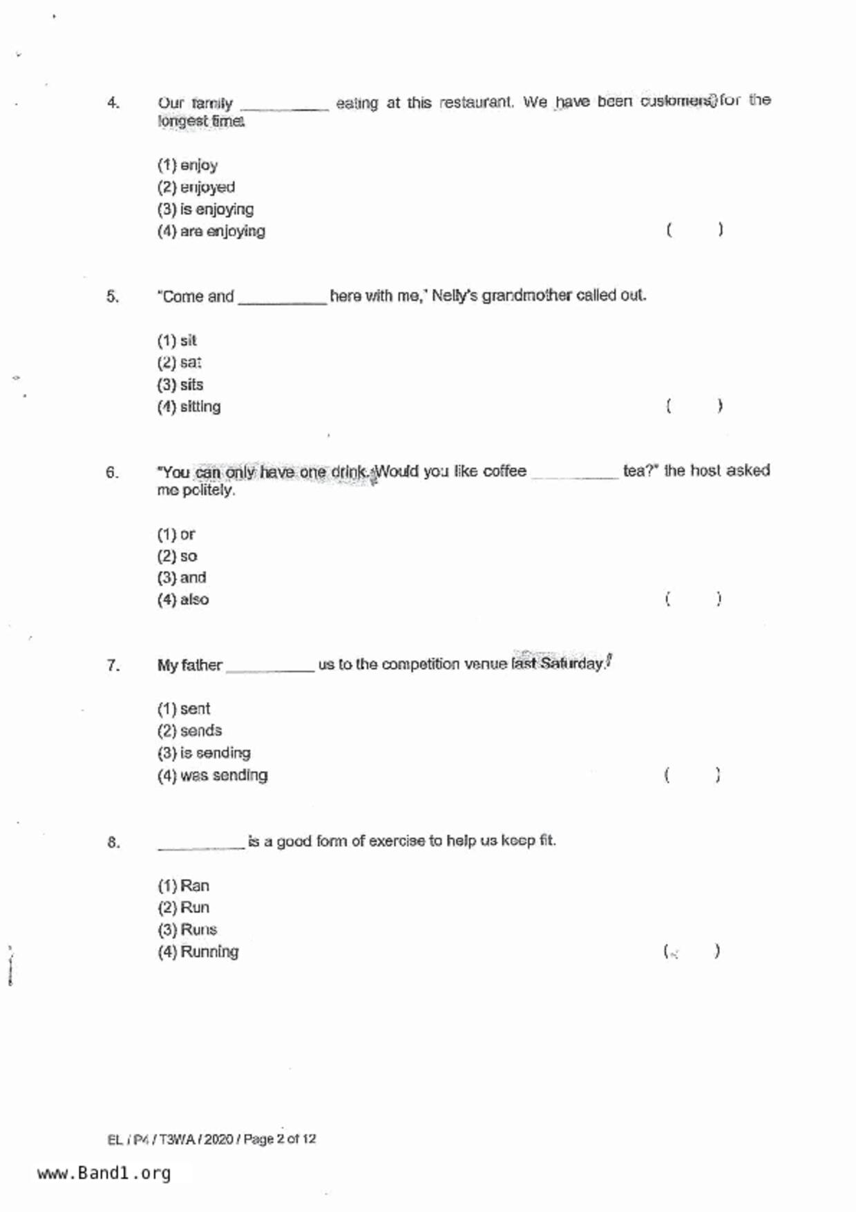 P4English試卷