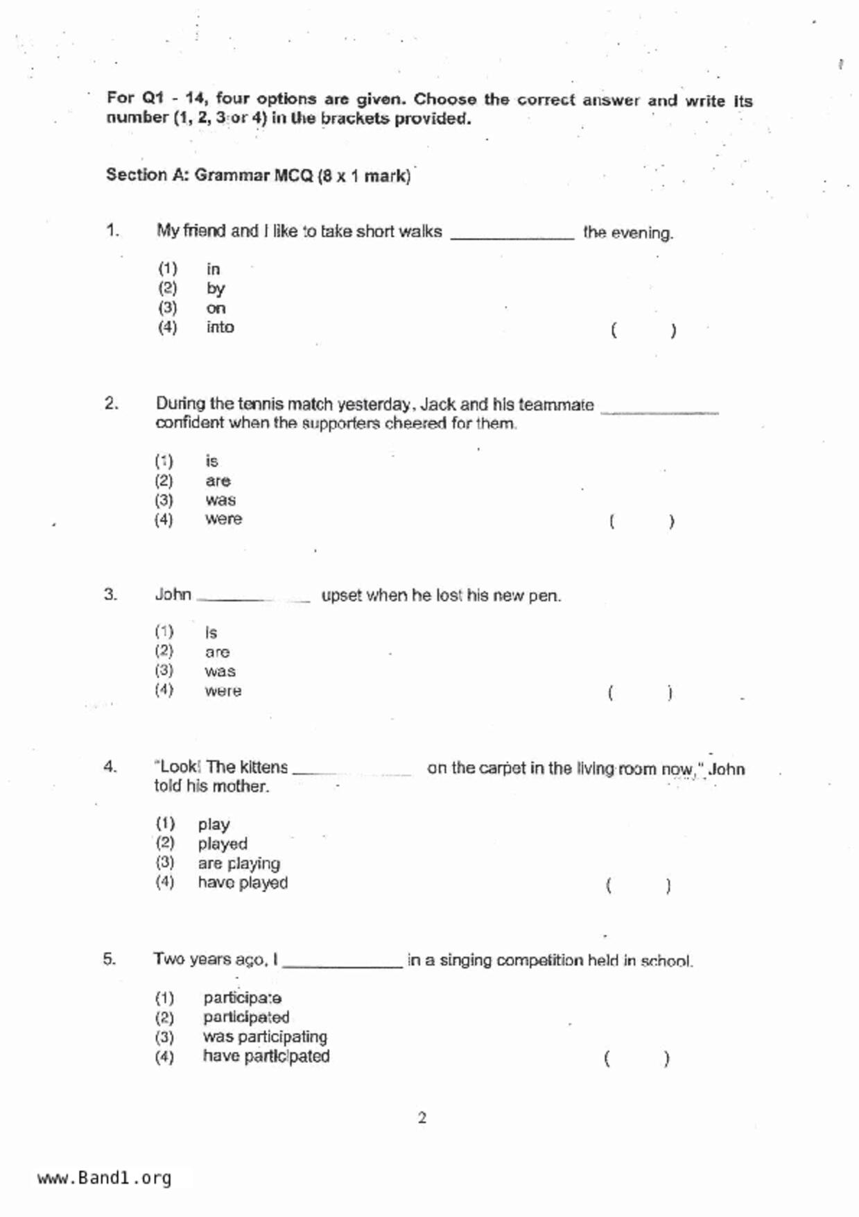 P4English試卷