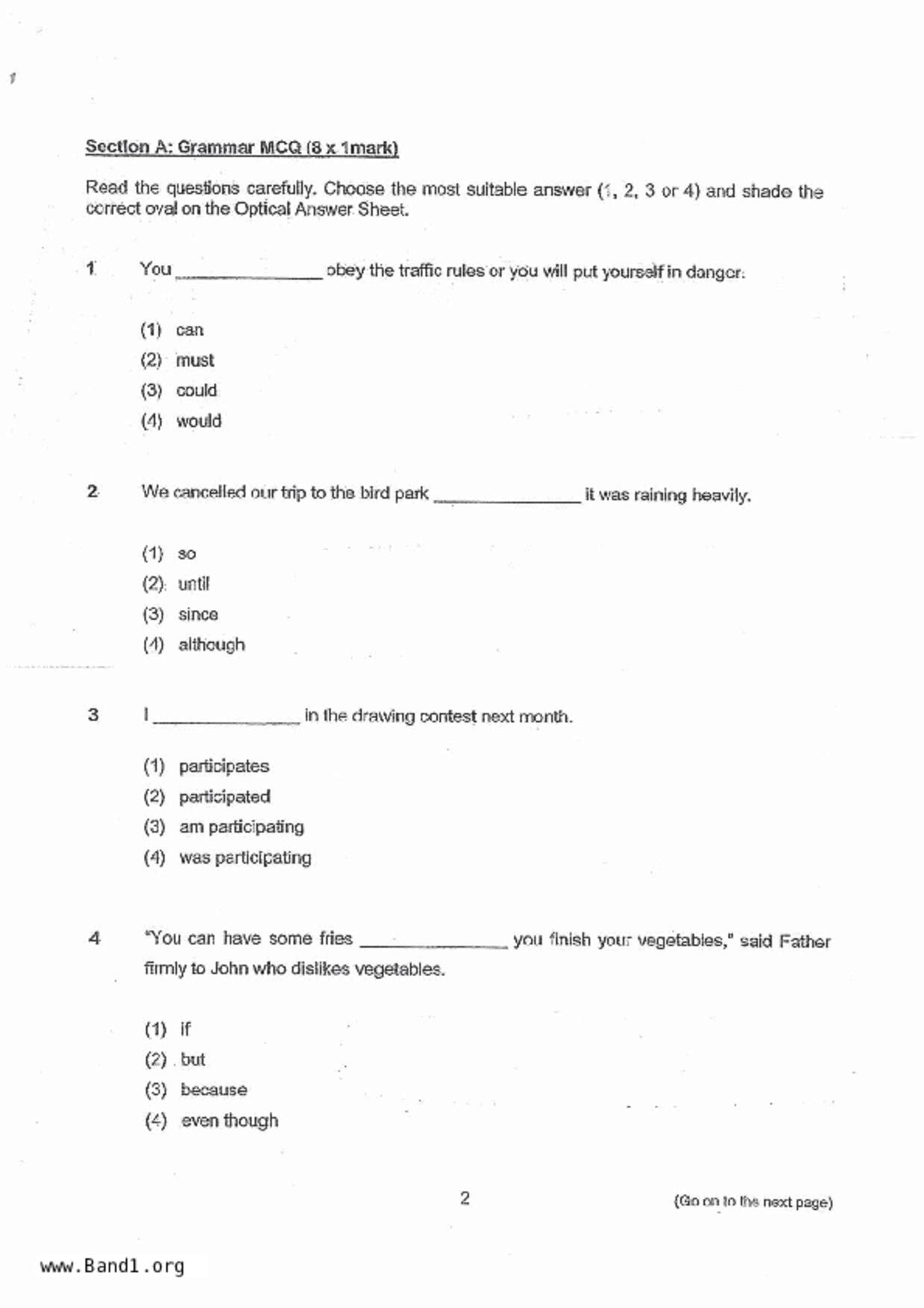 P4English試卷