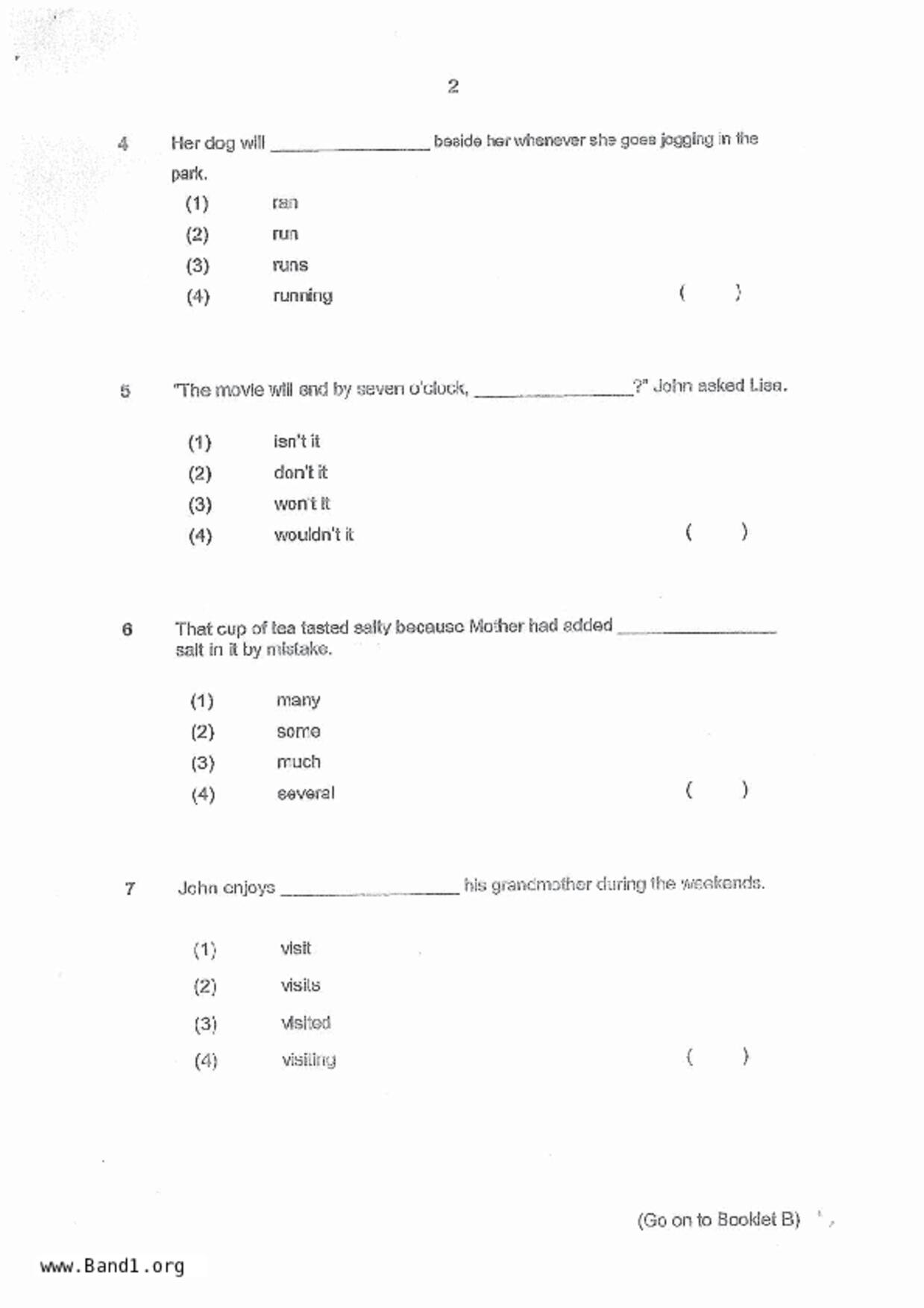 P4English試卷