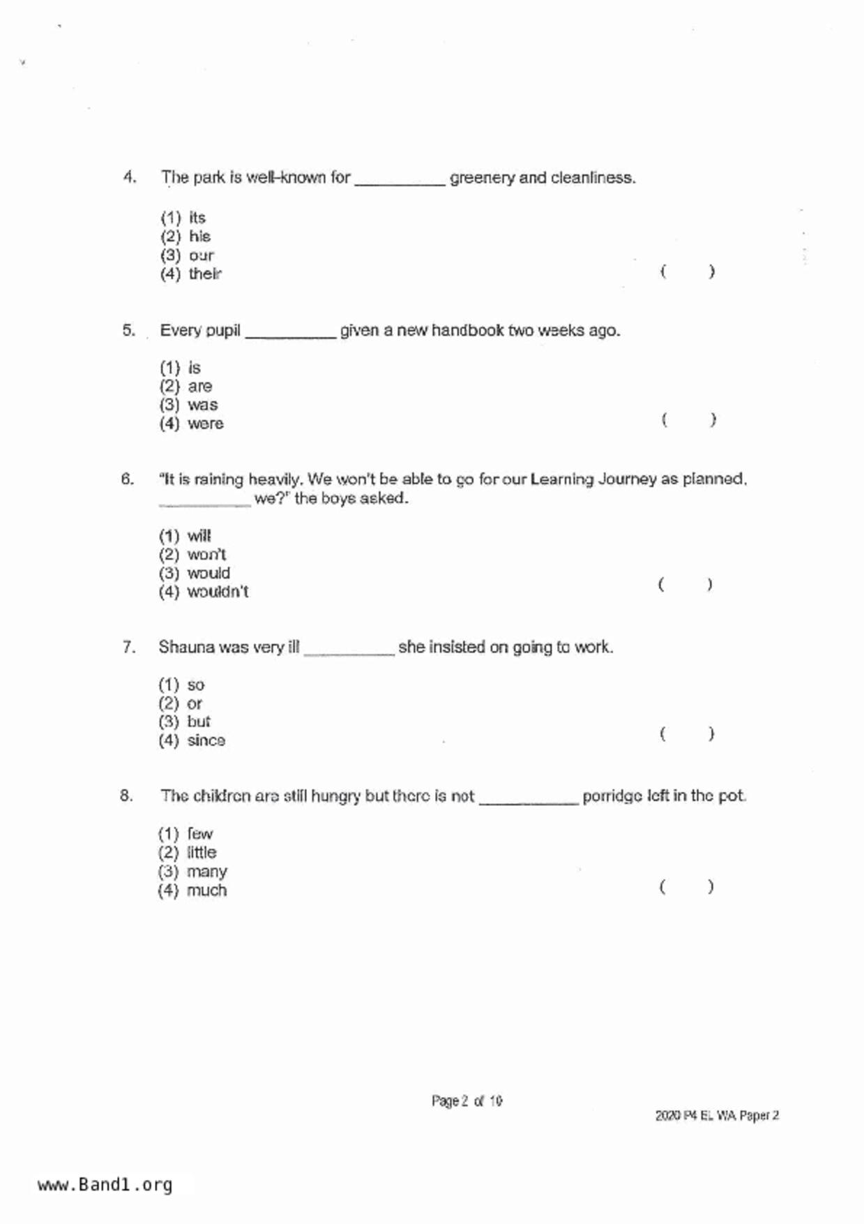 P4English試卷