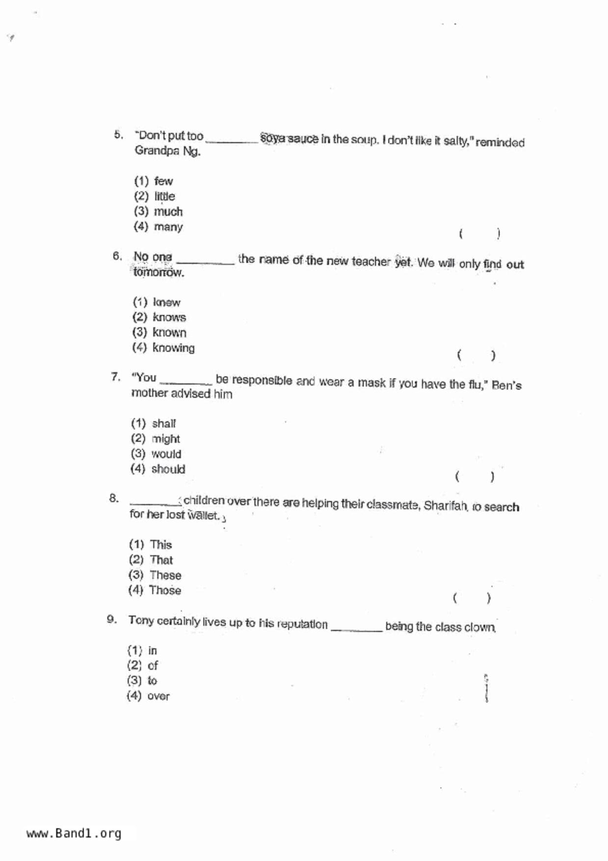 P4English試卷