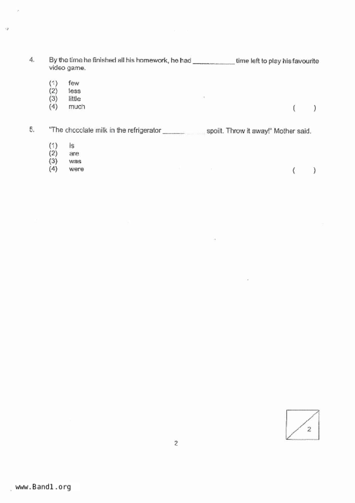 P4English試卷