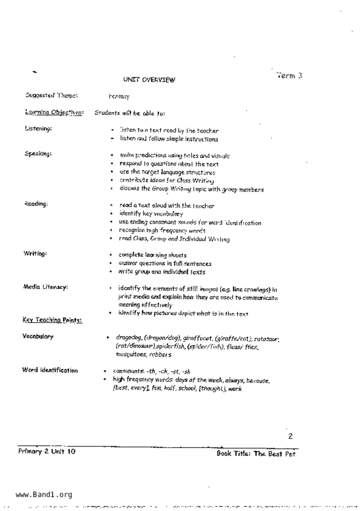 P2English試卷