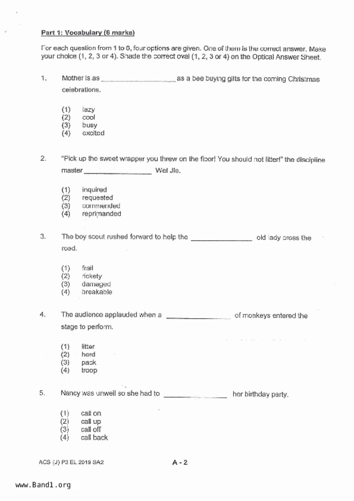 P3English試卷